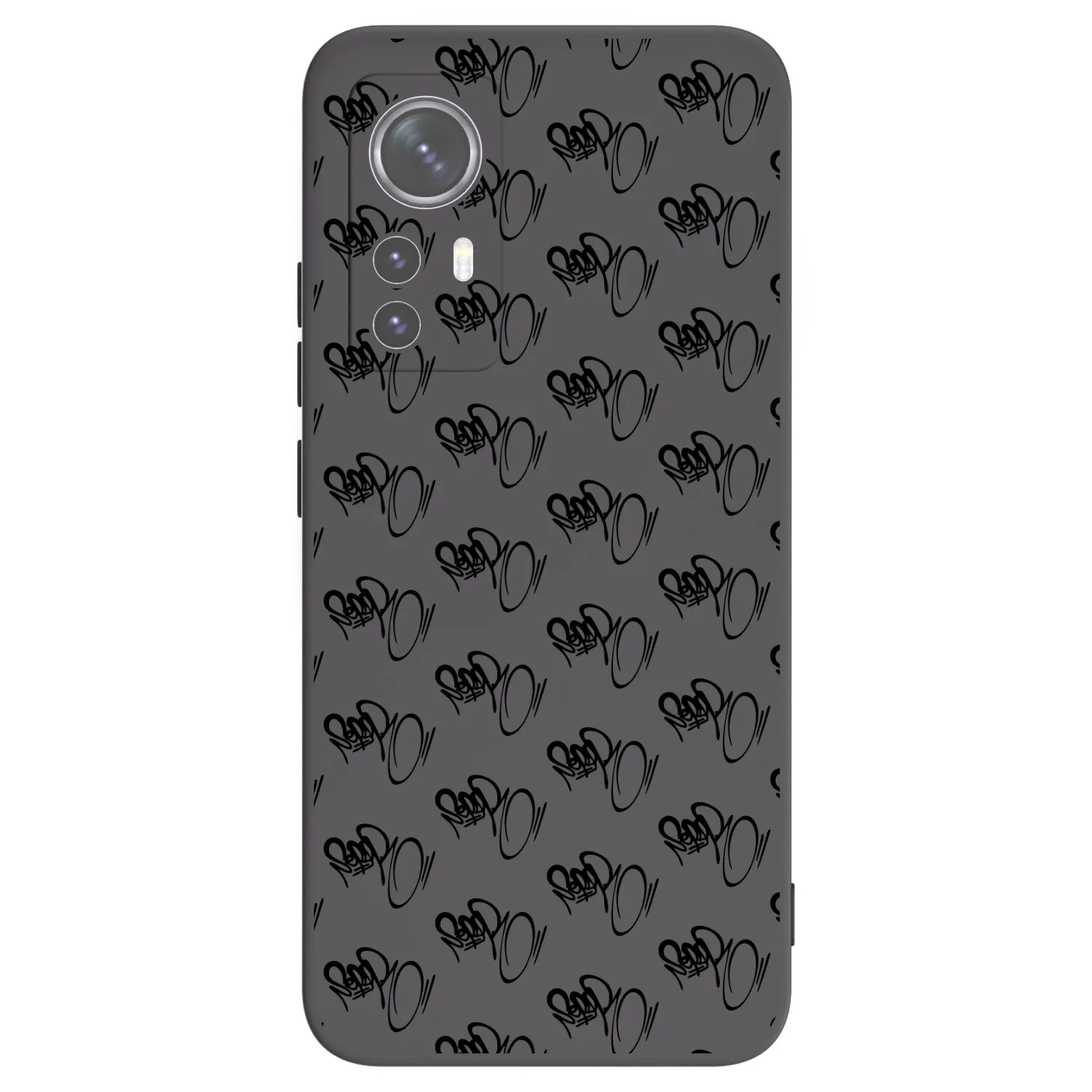 Picasee silikonový černý obal pro Xiaomi 12X - Separ - Black On Black 1