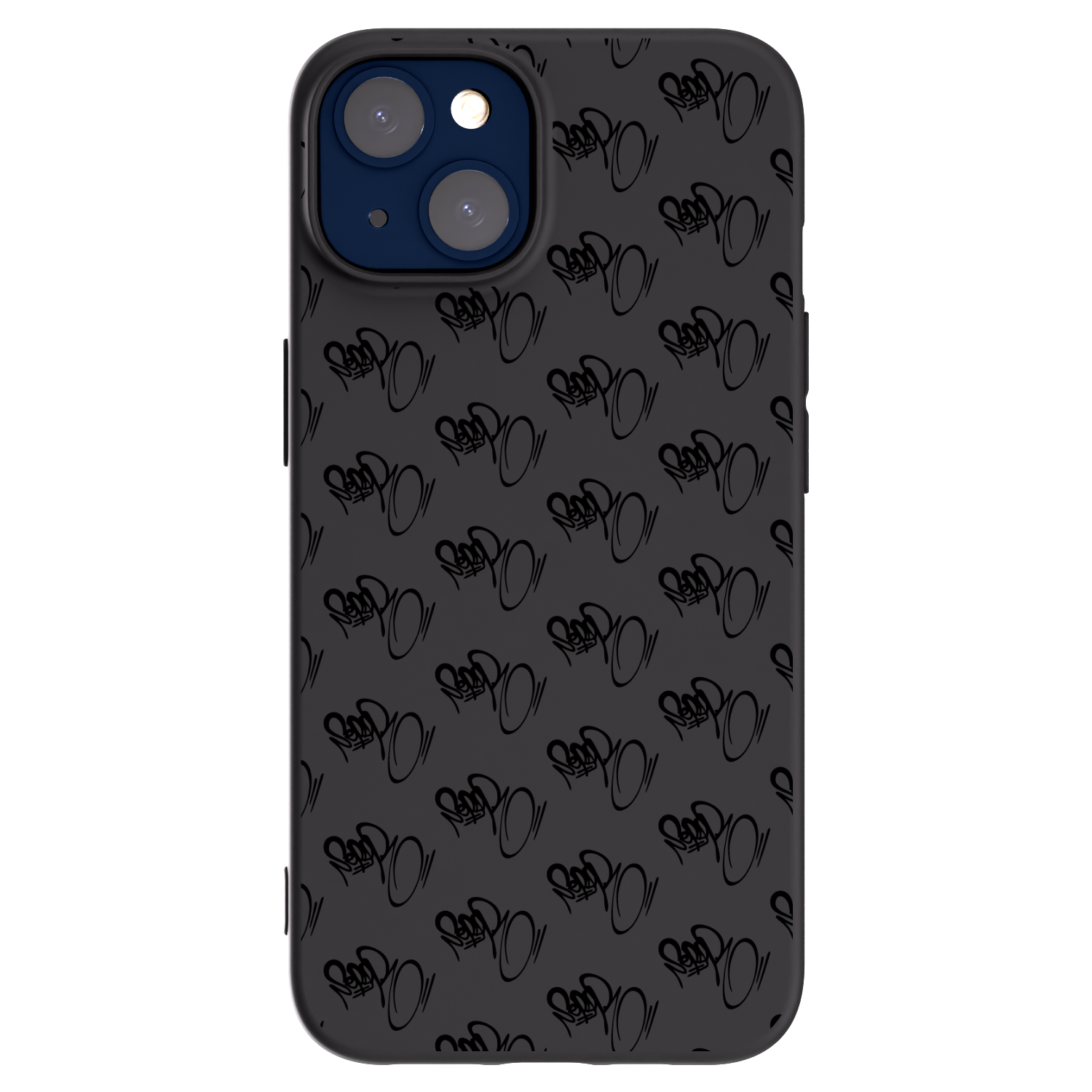 Picasee silikonový černý obal pro Apple iPhone 14 - Separ - Black On Black 1