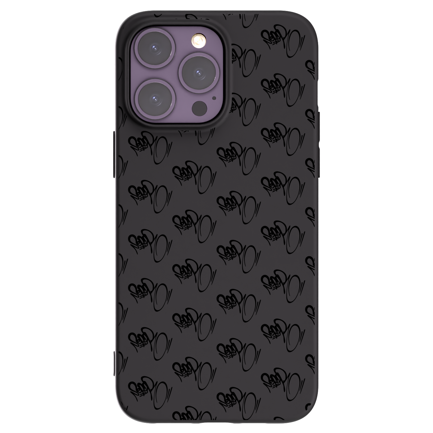 Picasee silikonový černý obal pro Apple iPhone 14 Pro Max - Separ - Black On Black 1