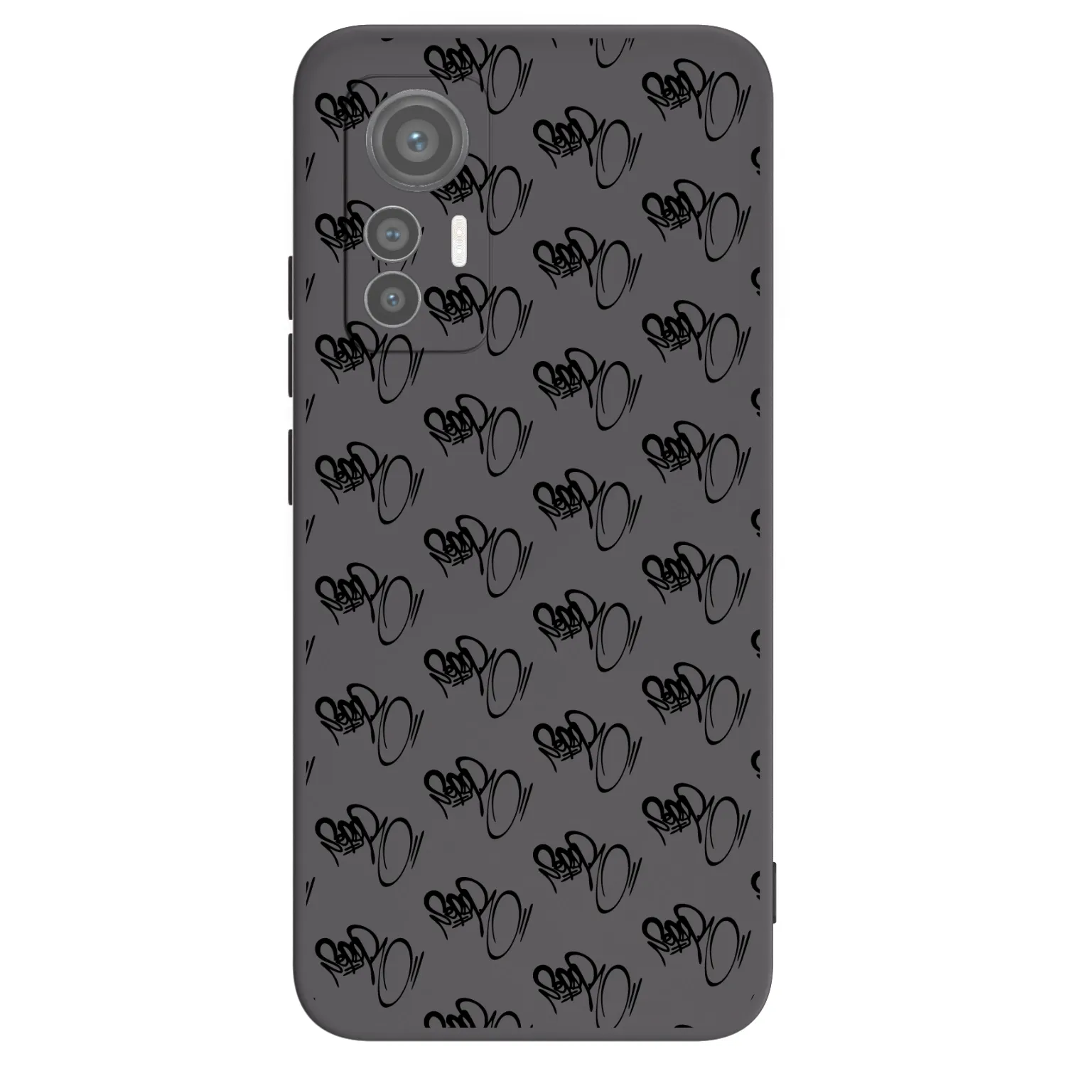 Picasee silikonový černý obal pro Xiaomi 12 Lite - Separ - Black On Black 1