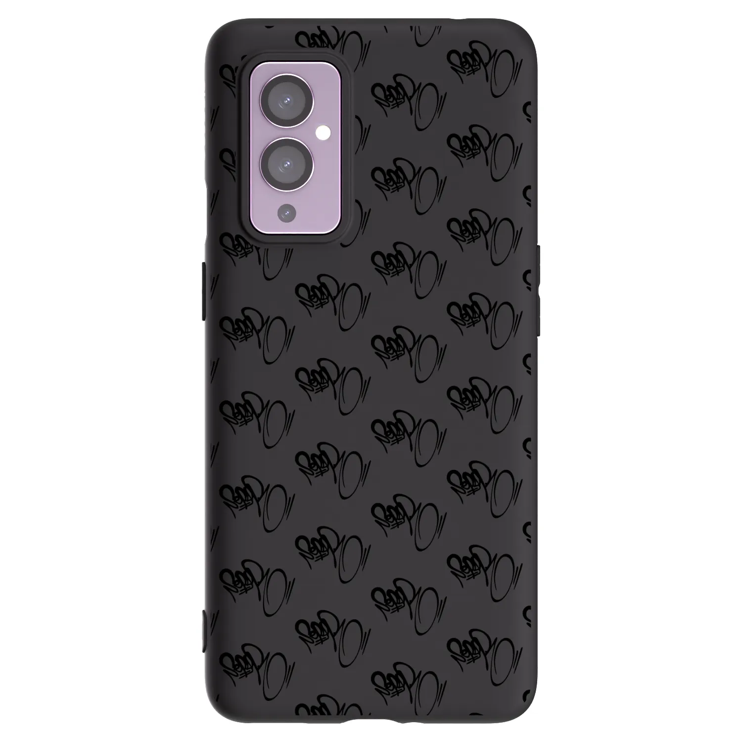Picasee silikonový černý obal pro OnePlus 9 - Separ - Black On Black 1