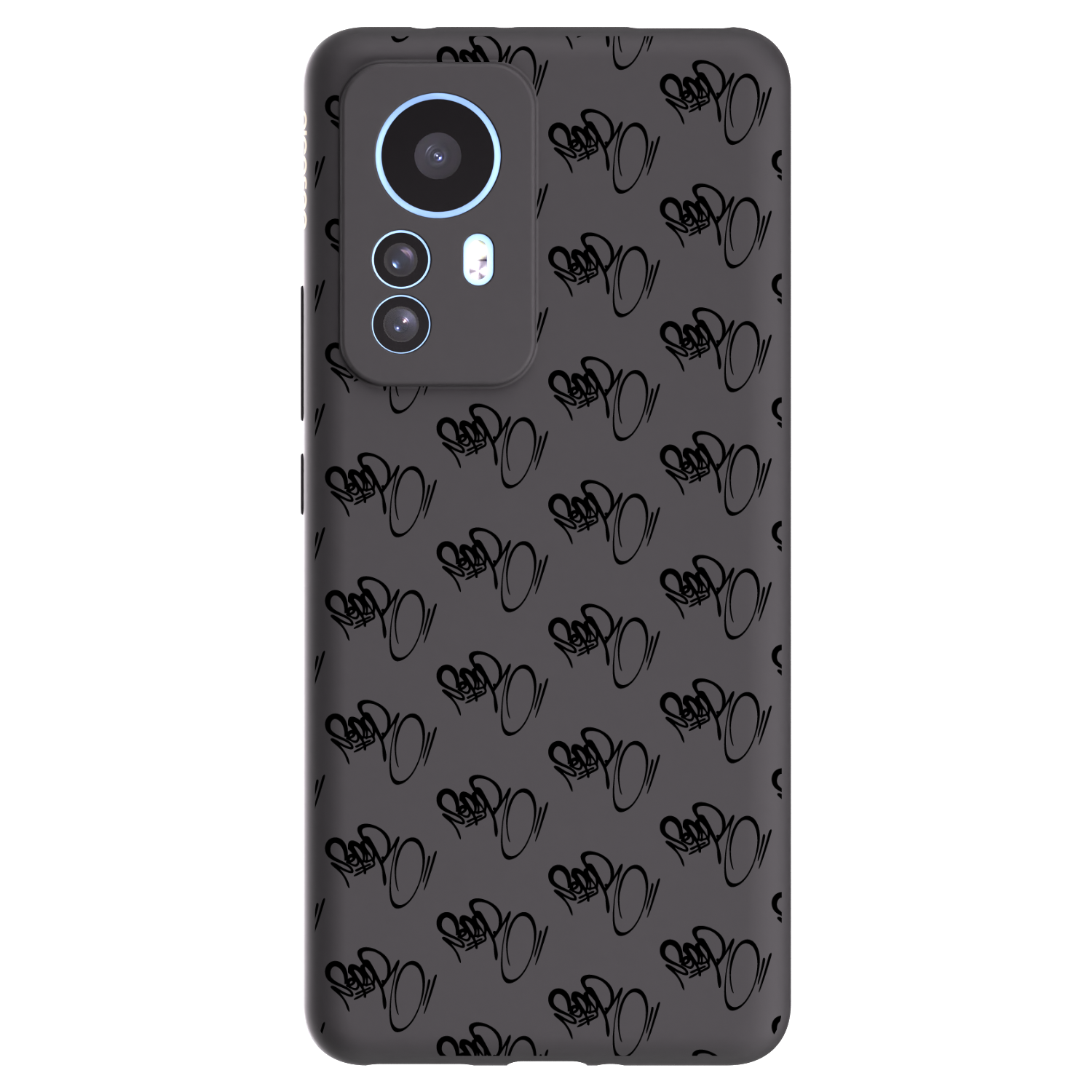 Picasee silikonový černý obal pro Xiaomi 12T Pro - Separ - Black On Black 1