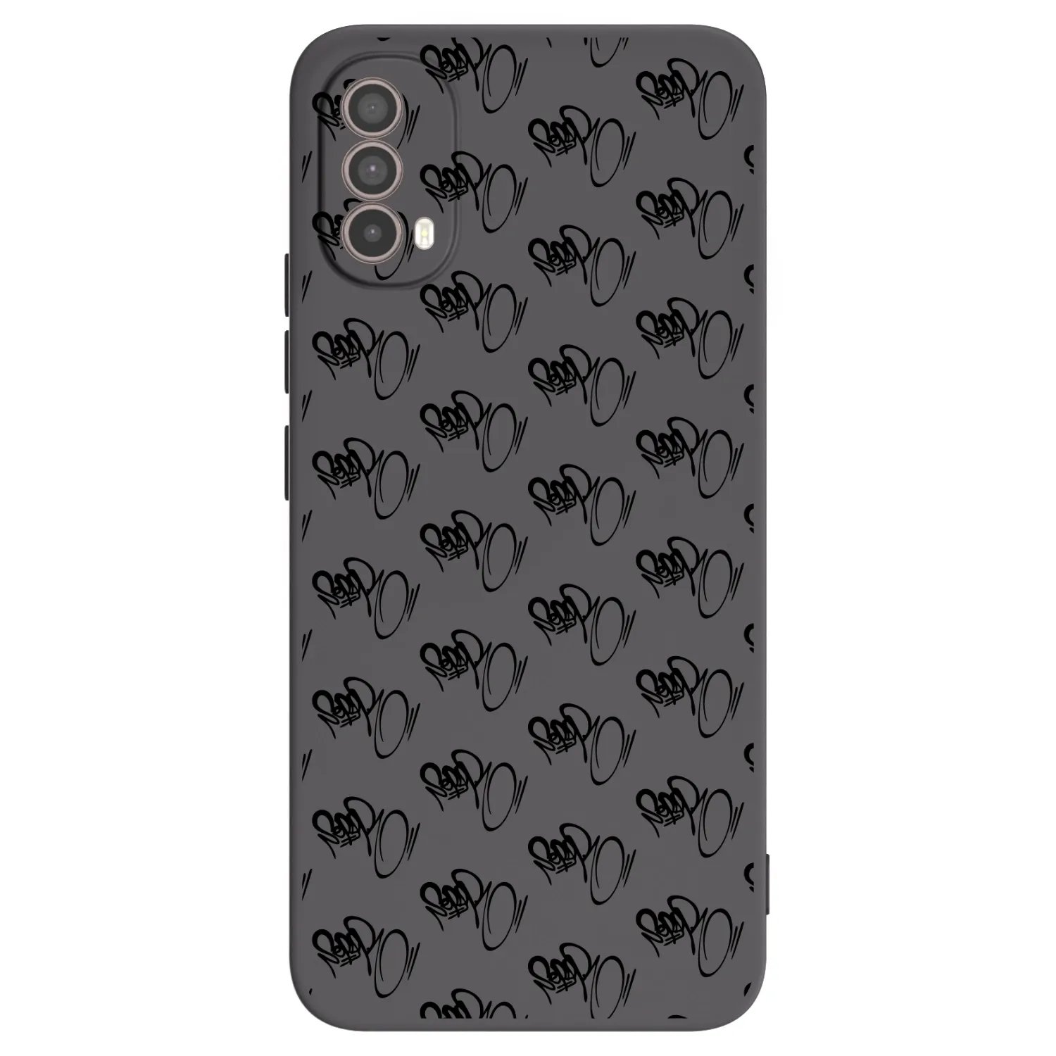 Picasee silikonový černý obal pro Motorola Moto E40 - Separ - Black On Black 1