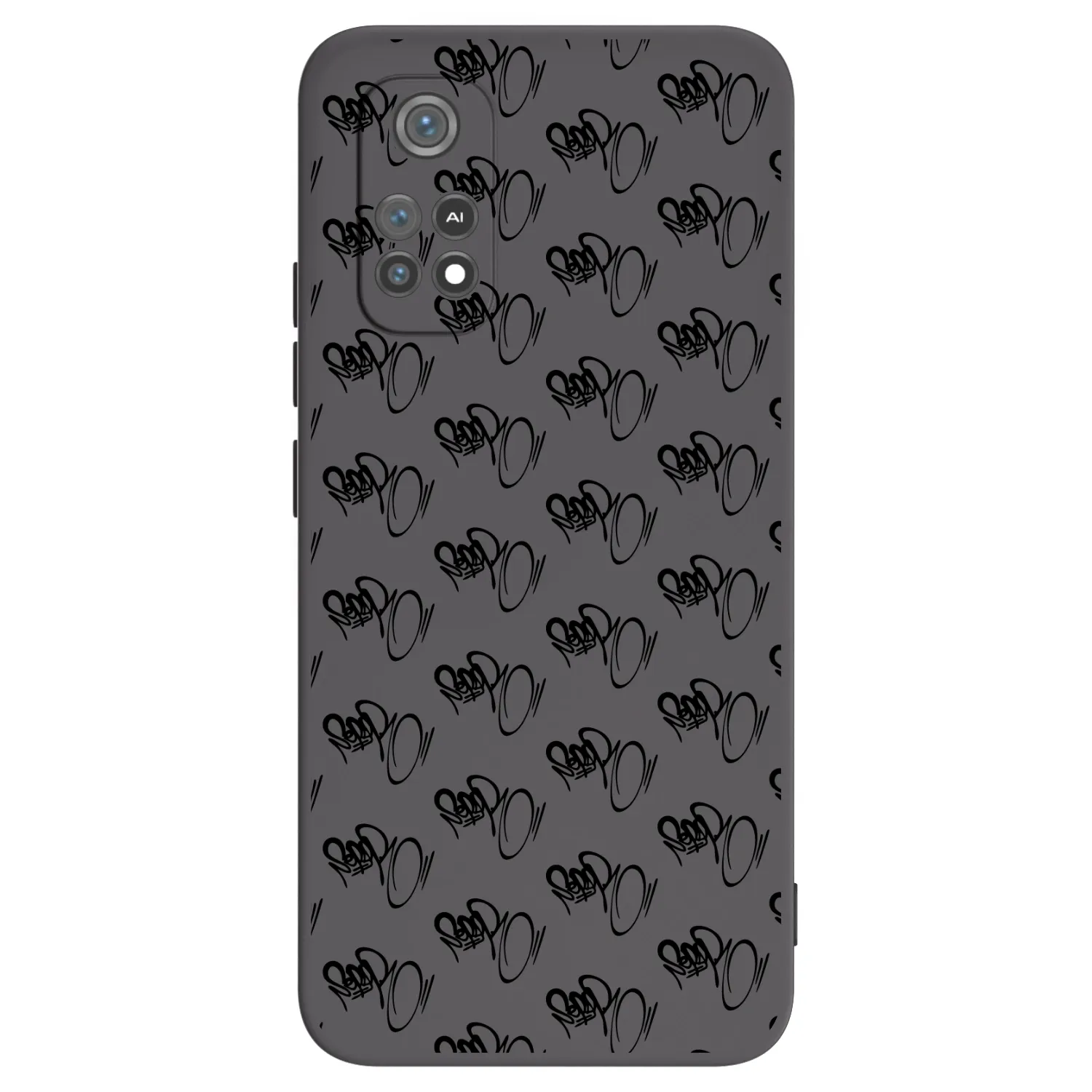 Picasee silikonový černý obal pro Xiaomi Poco M4 Pro - Separ - Black On Black 1