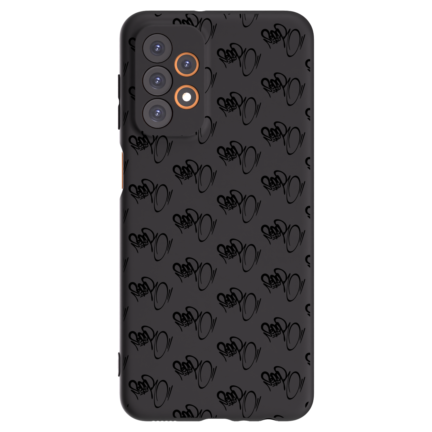 Picasee silikonový černý obal pro Samsung Galaxy A23 A236B 5G - Separ - Black On Black 1
