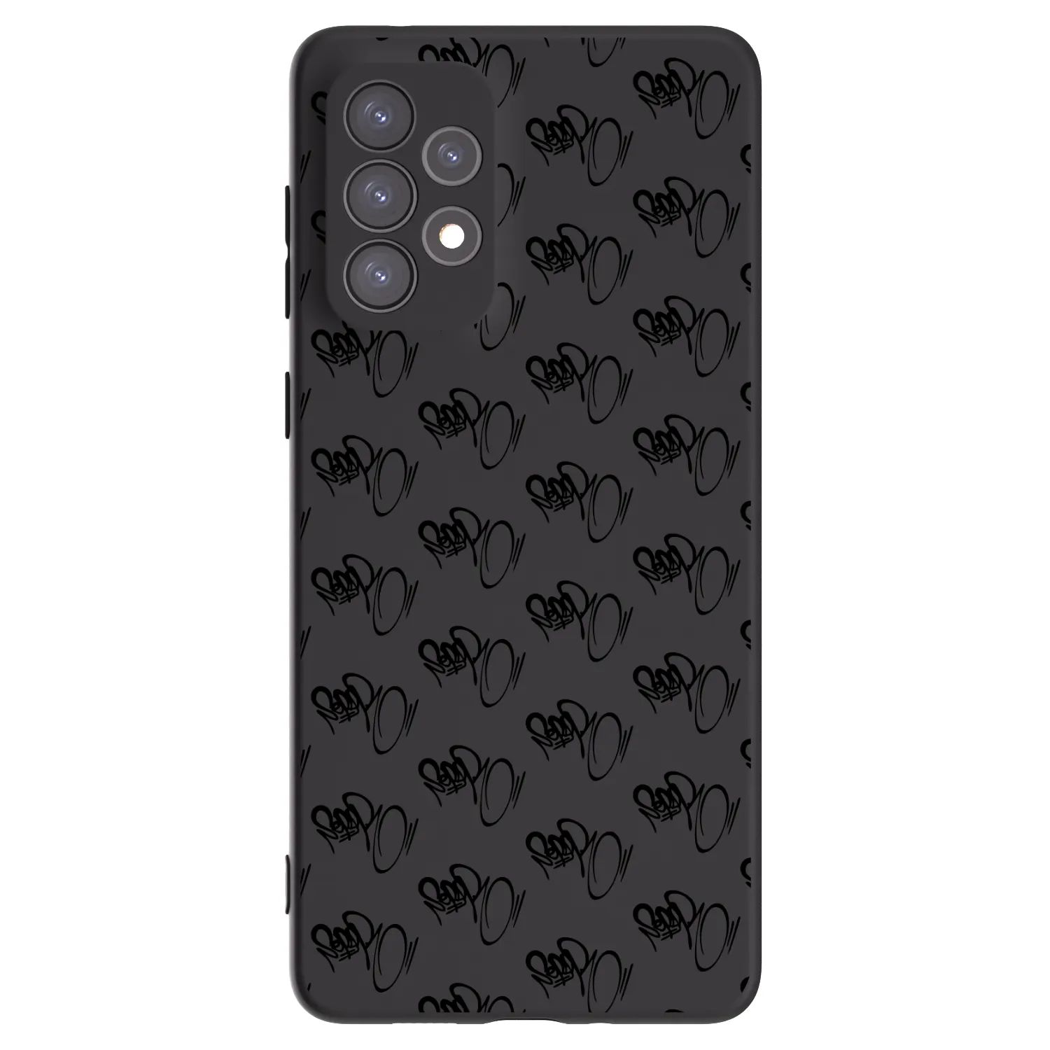 Picasee silikonový černý obal pro Samsung Galaxy A73 5G - Separ - Black On Black 1