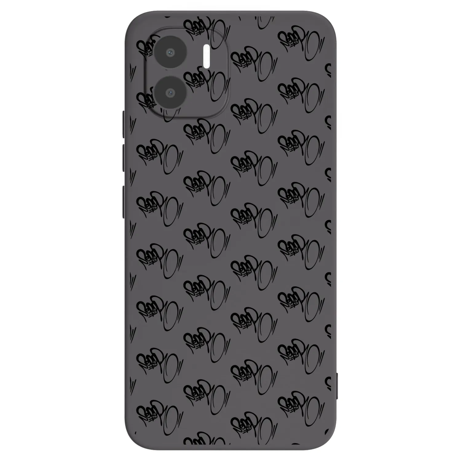 Picasee silikonový černý obal pro Xiaomi Redmi A1 - Separ - Black On Black 1