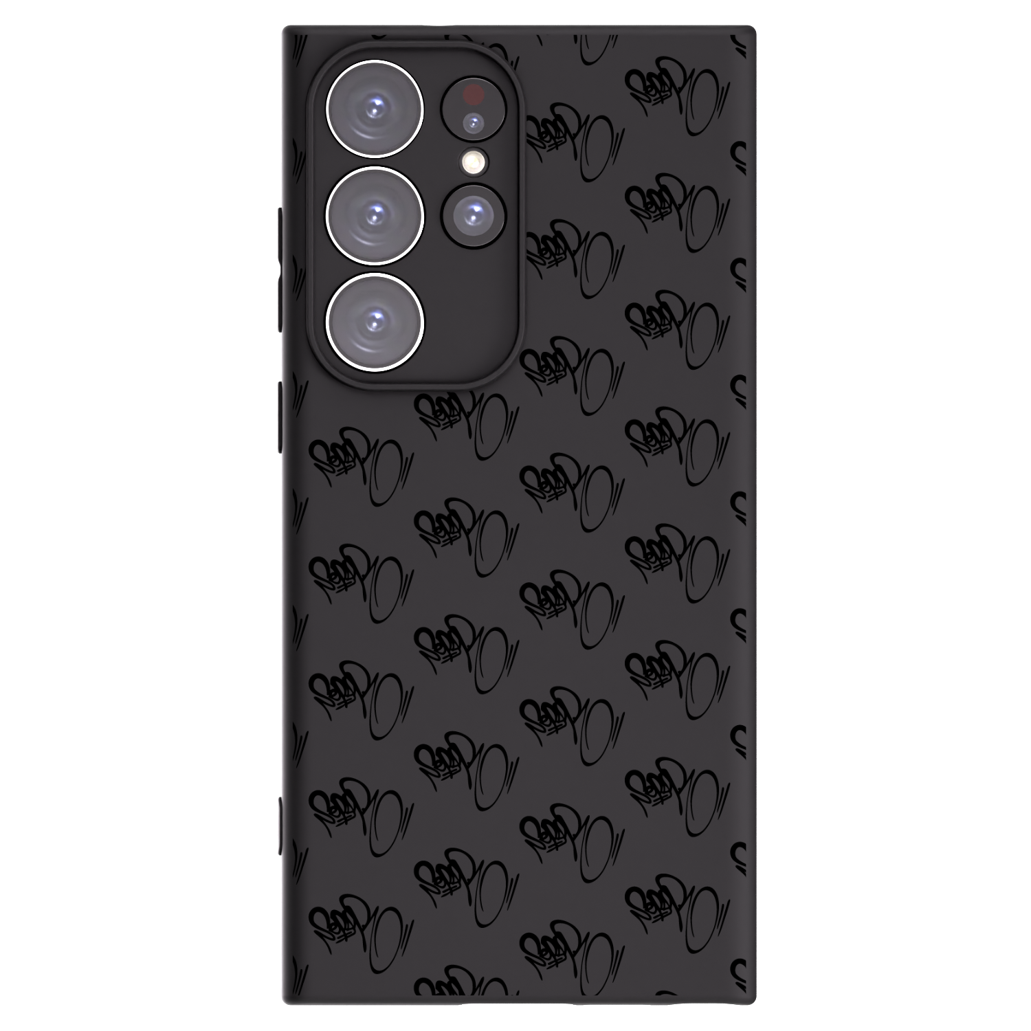 Picasee silikonový černý obal pro Samsung Galaxy S23 Ultra 5G - Separ - Black On Black 1