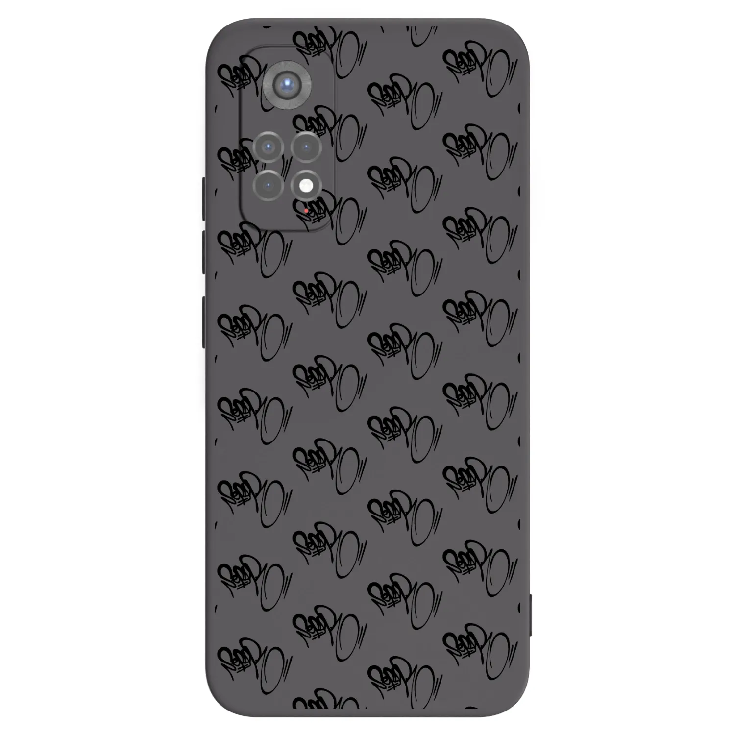 Picasee silikonový černý obal pro Xiaomi Redmi Note 11S 5G - Separ - Black On Black 1