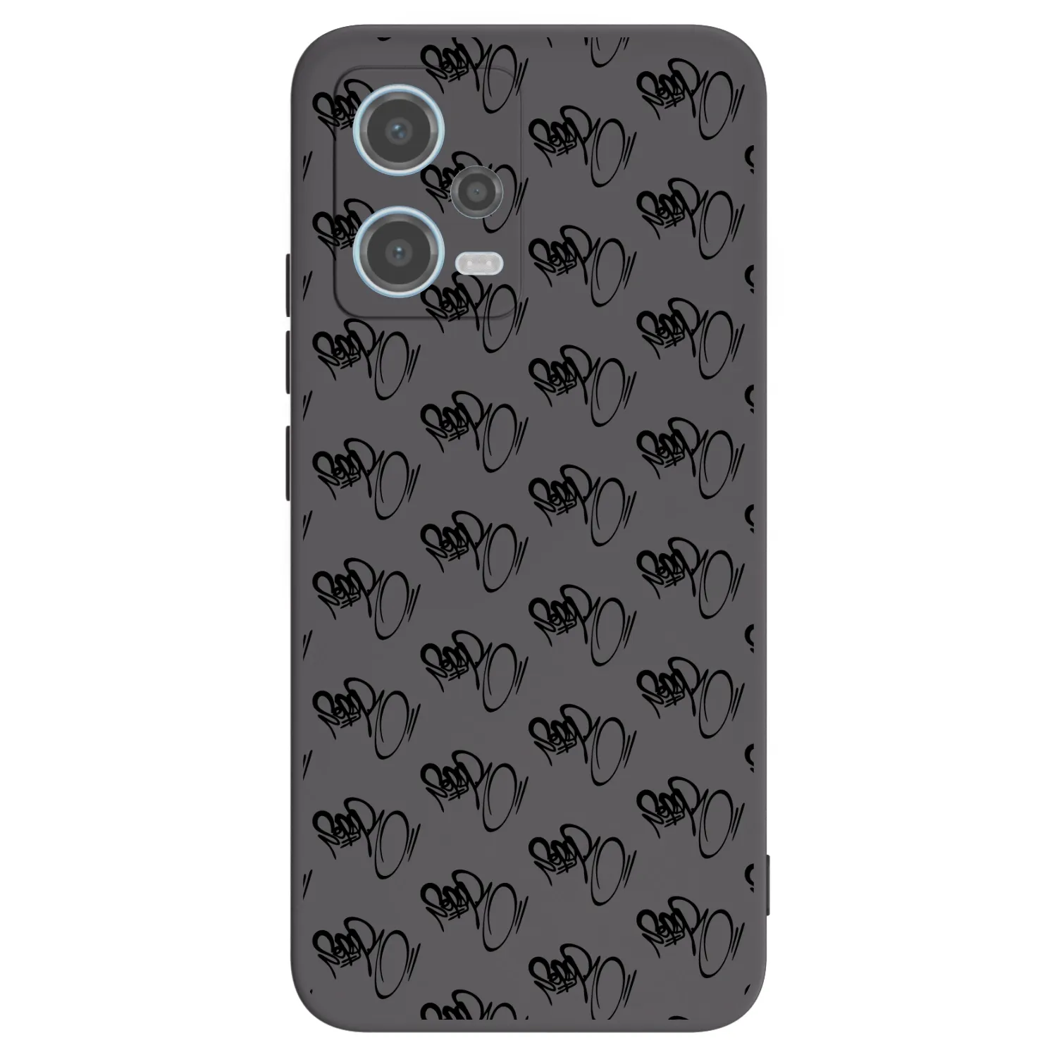 Picasee silikonový černý obal pro Xiaomi Redmi Note 12 5G - Separ - Black On Black 1