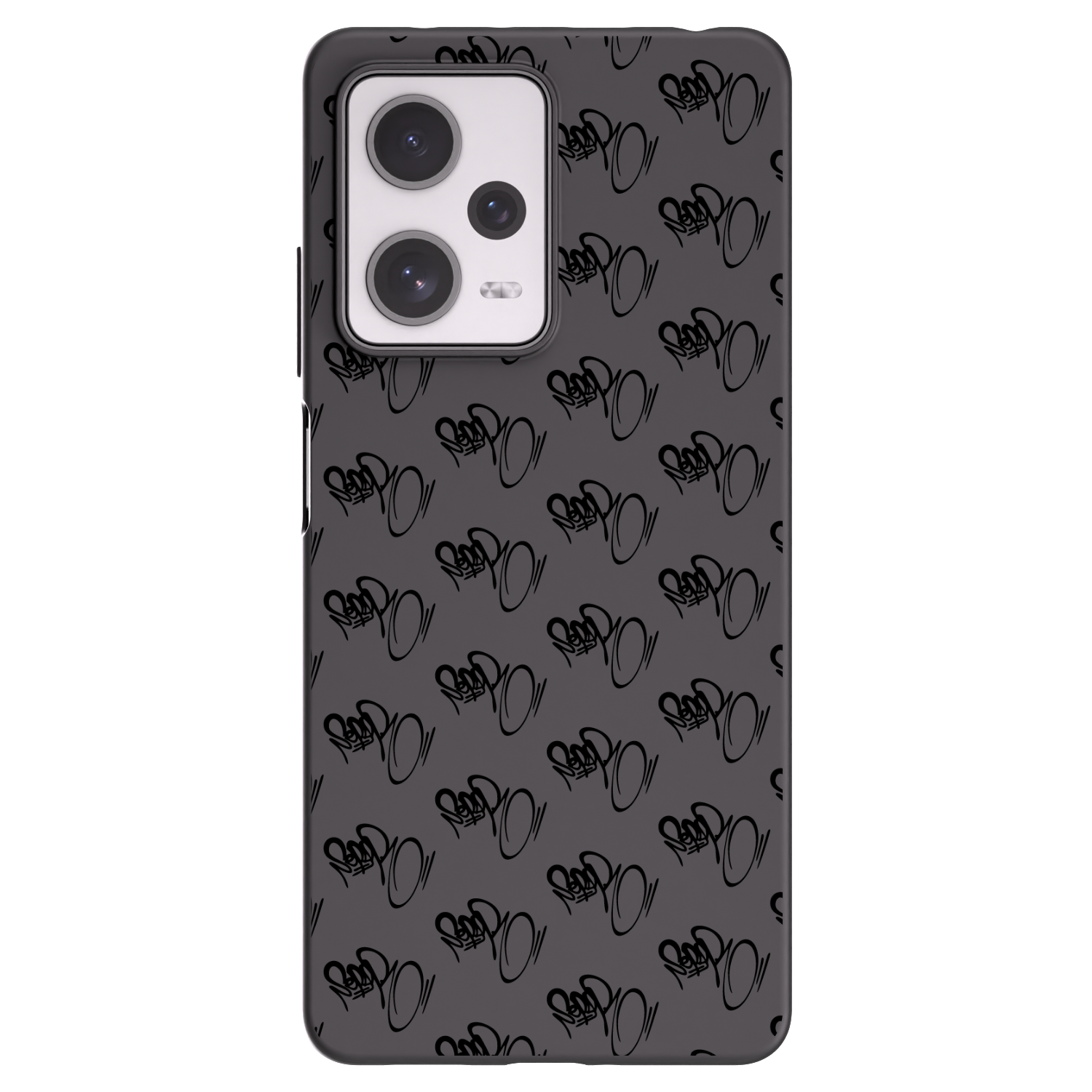 Picasee silikonový černý obal pro Xiaomi Redmi Note 12 Pro+ 5G - Separ - Black On Black 1