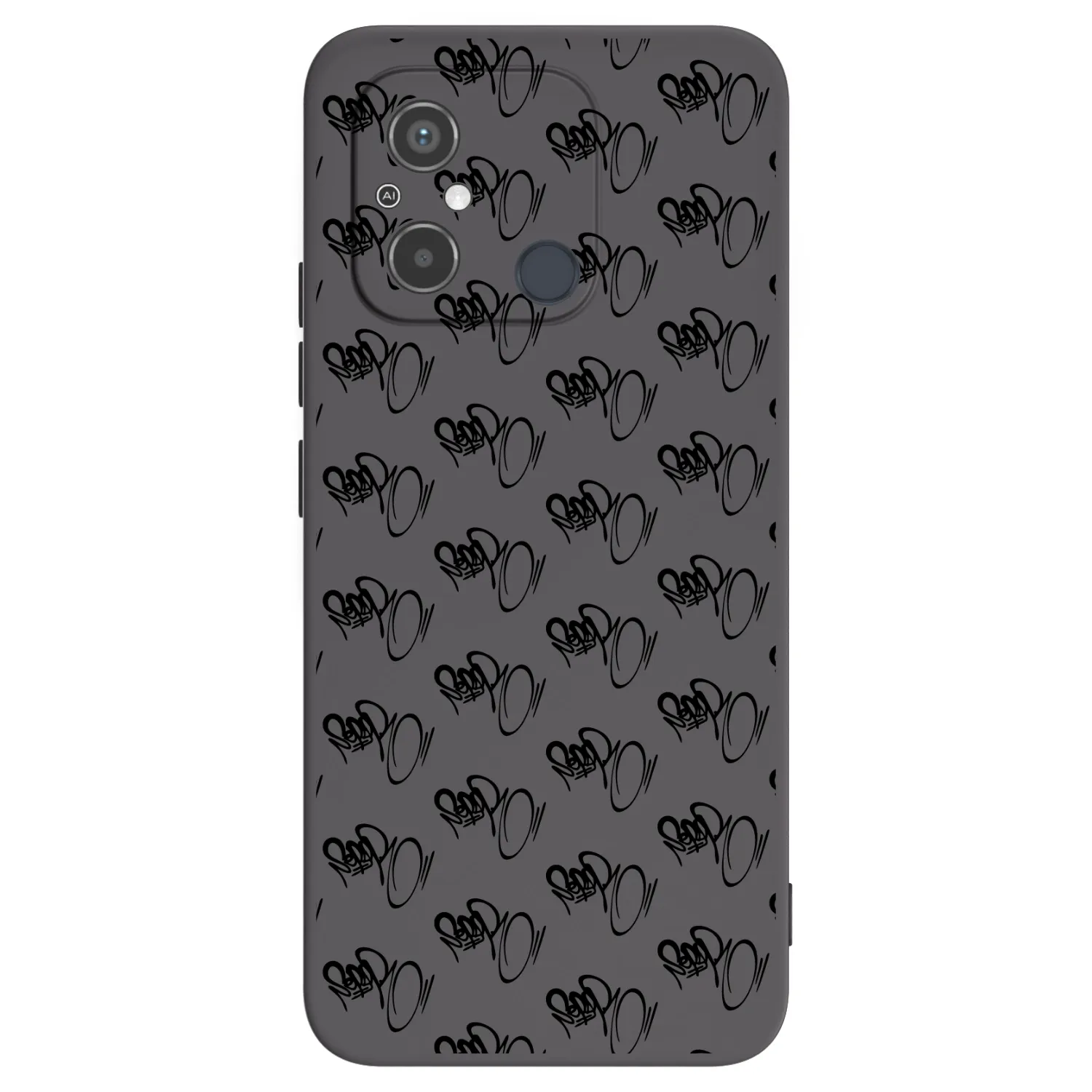 Picasee silikonový černý obal pro Xiaomi Redmi 12C - Separ - Black On Black 1