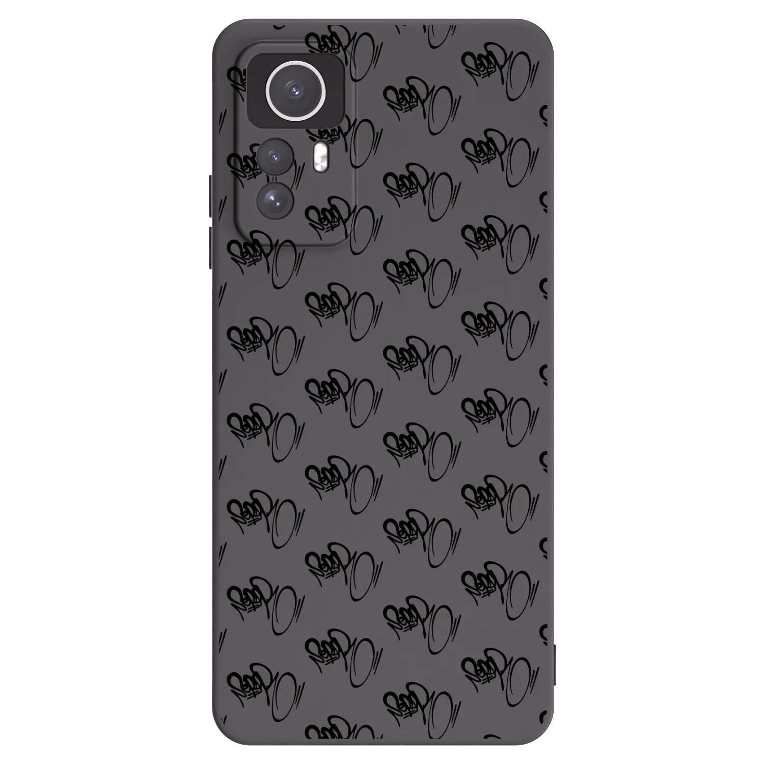 Picasee silikonový černý obal pro Xiaomi Redmi Note 12S - Separ - Black On Black 1