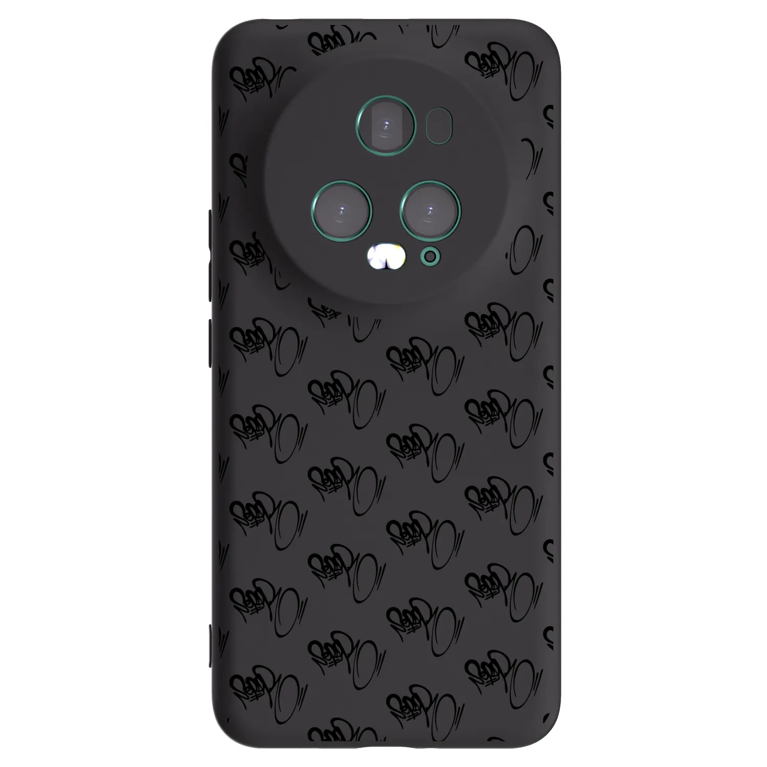 Picasee silikonový černý obal pro Honor Magic5 Pro - Separ - Black On Black 1