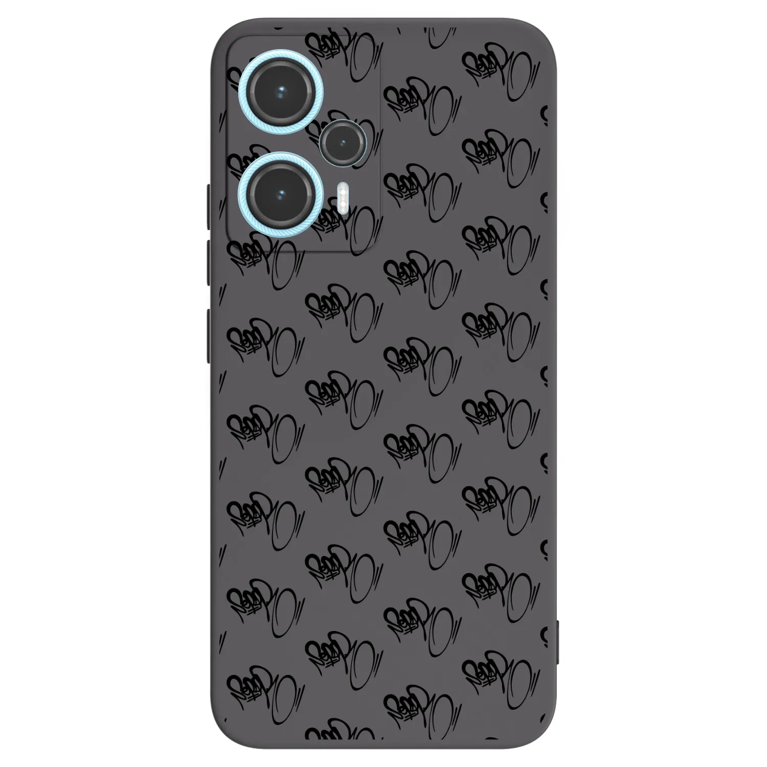 Picasee silikonový černý obal pro Xiaomi Poco F5 - Separ - Black On Black 1