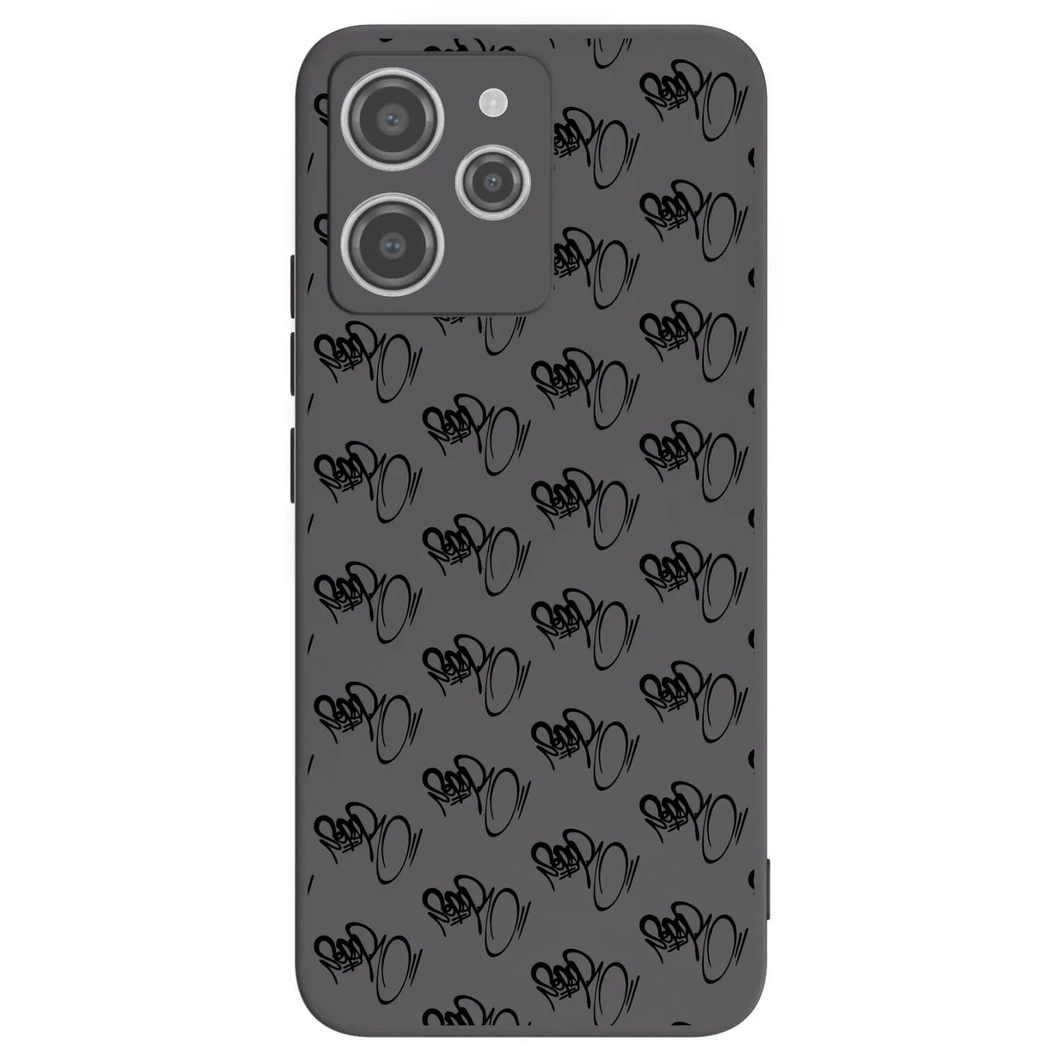 Picasee silikonový černý obal pro Xiaomi Redmi 12 4G - Separ - Black On Black 1