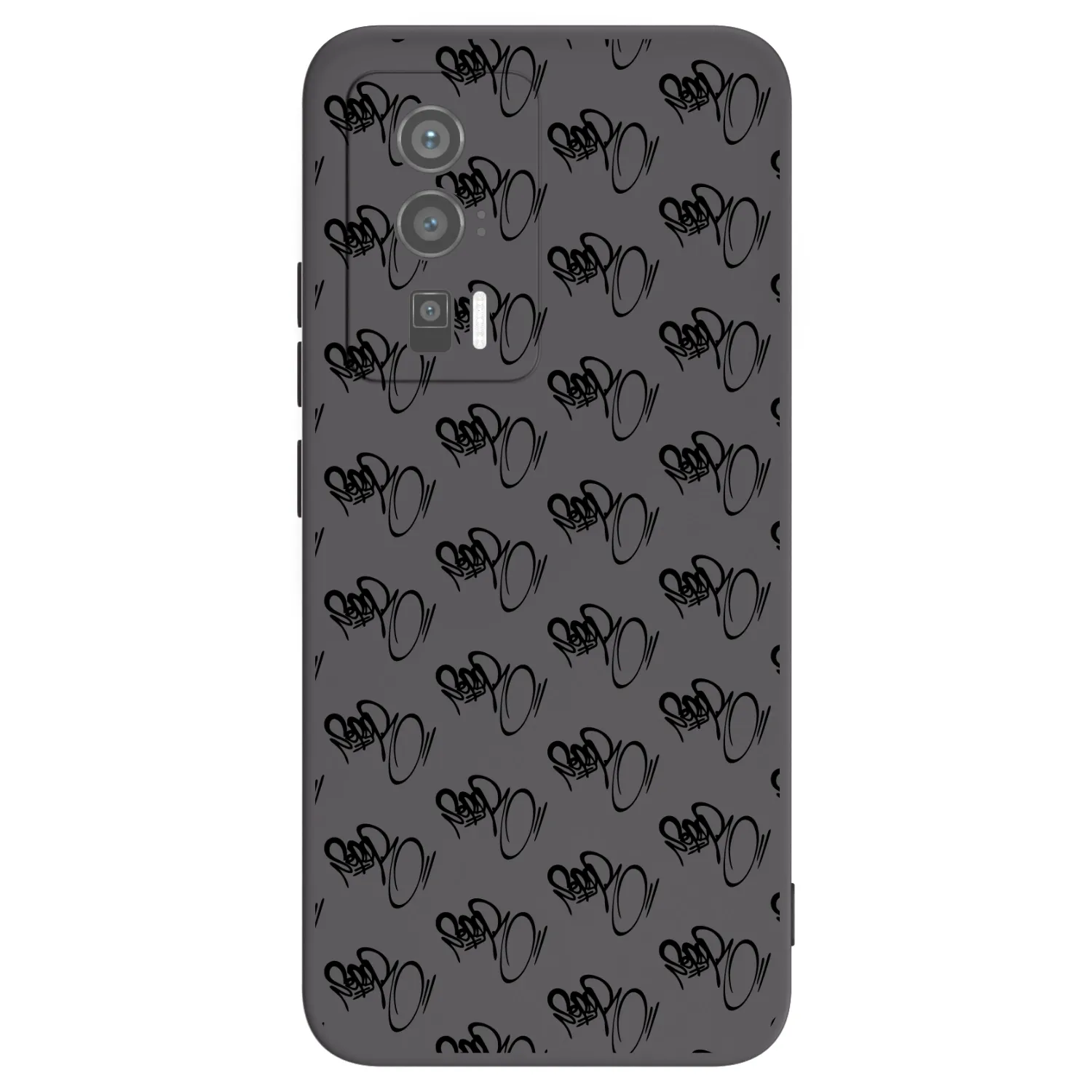 Picasee silikonový černý obal pro Xiaomi Poco F5 Pro 5G - Separ - Black On Black 1