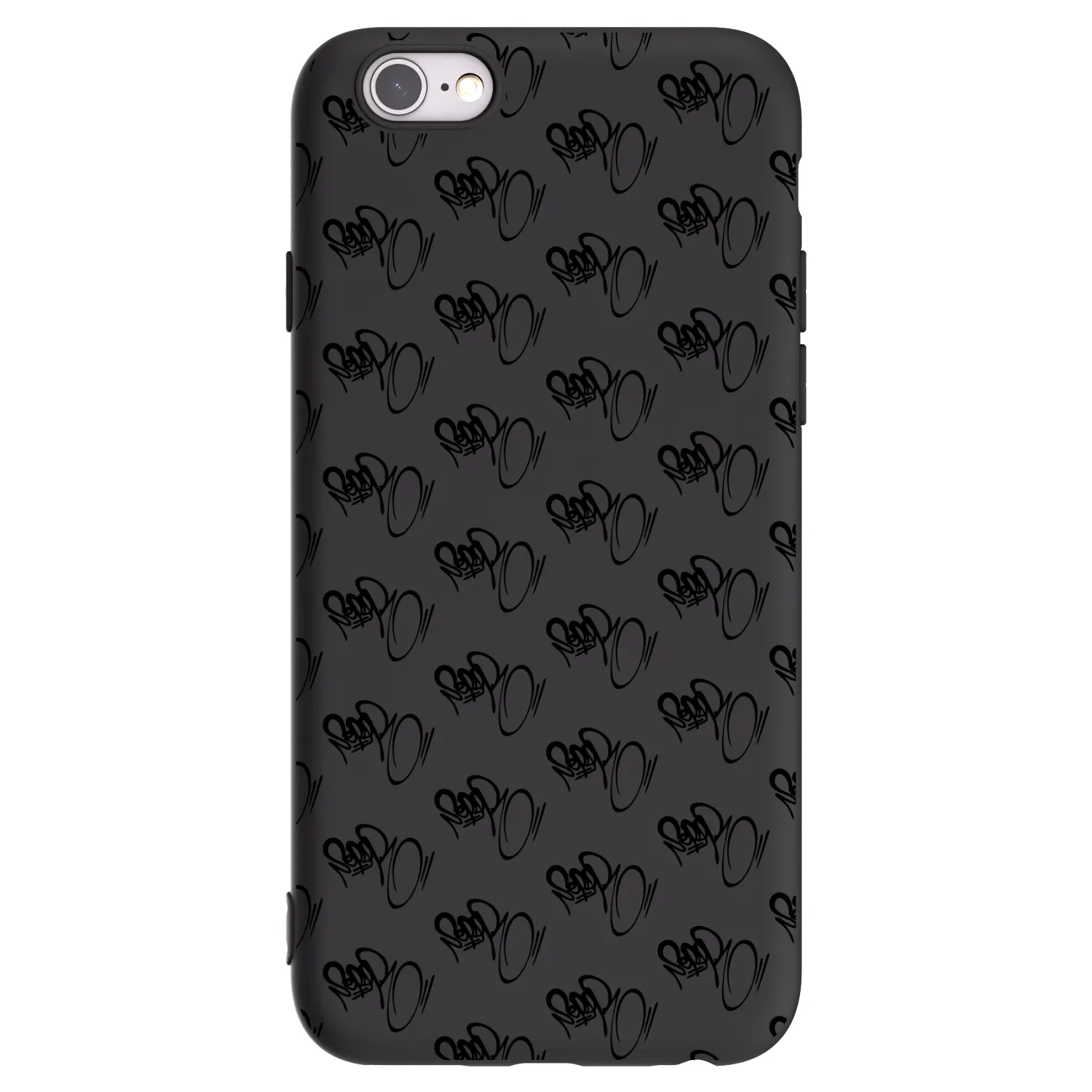 Picasee silikonový černý obal pro Apple iPhone 6/6S - Separ - Black On Black 1