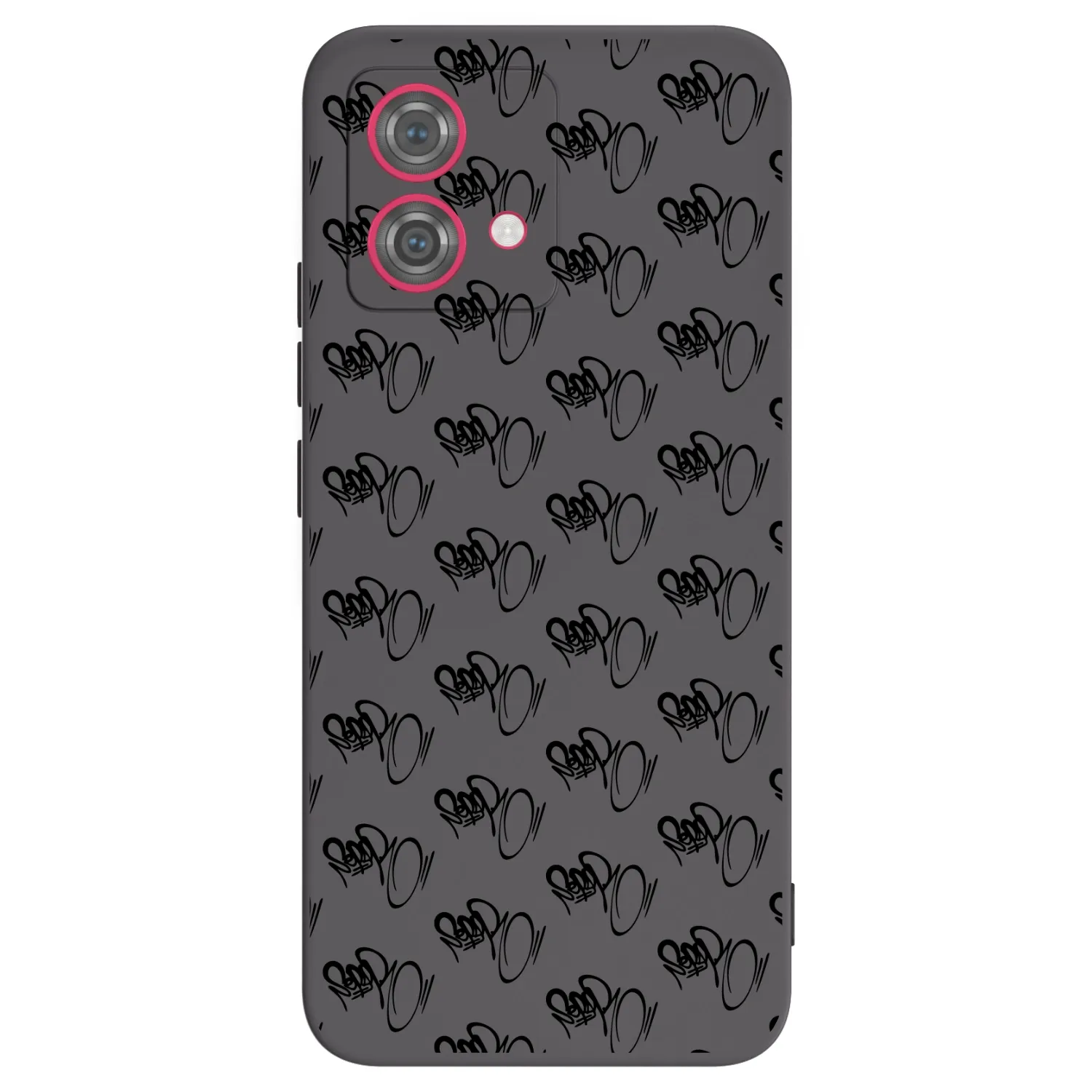 Picasee silikonový černý obal pro Motorola Moto G84 5G - Separ - Black On Black 1