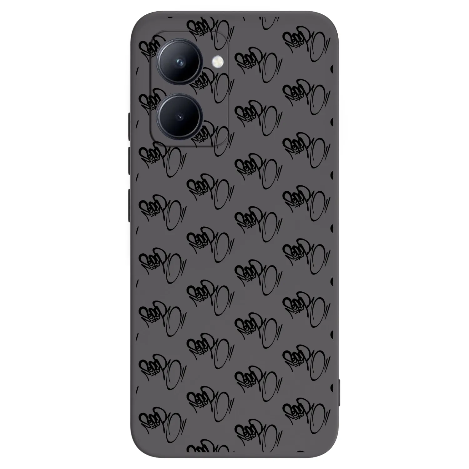 Picasee silikonový černý obal pro Realme C33 (2023) - Separ - Black On Black 1