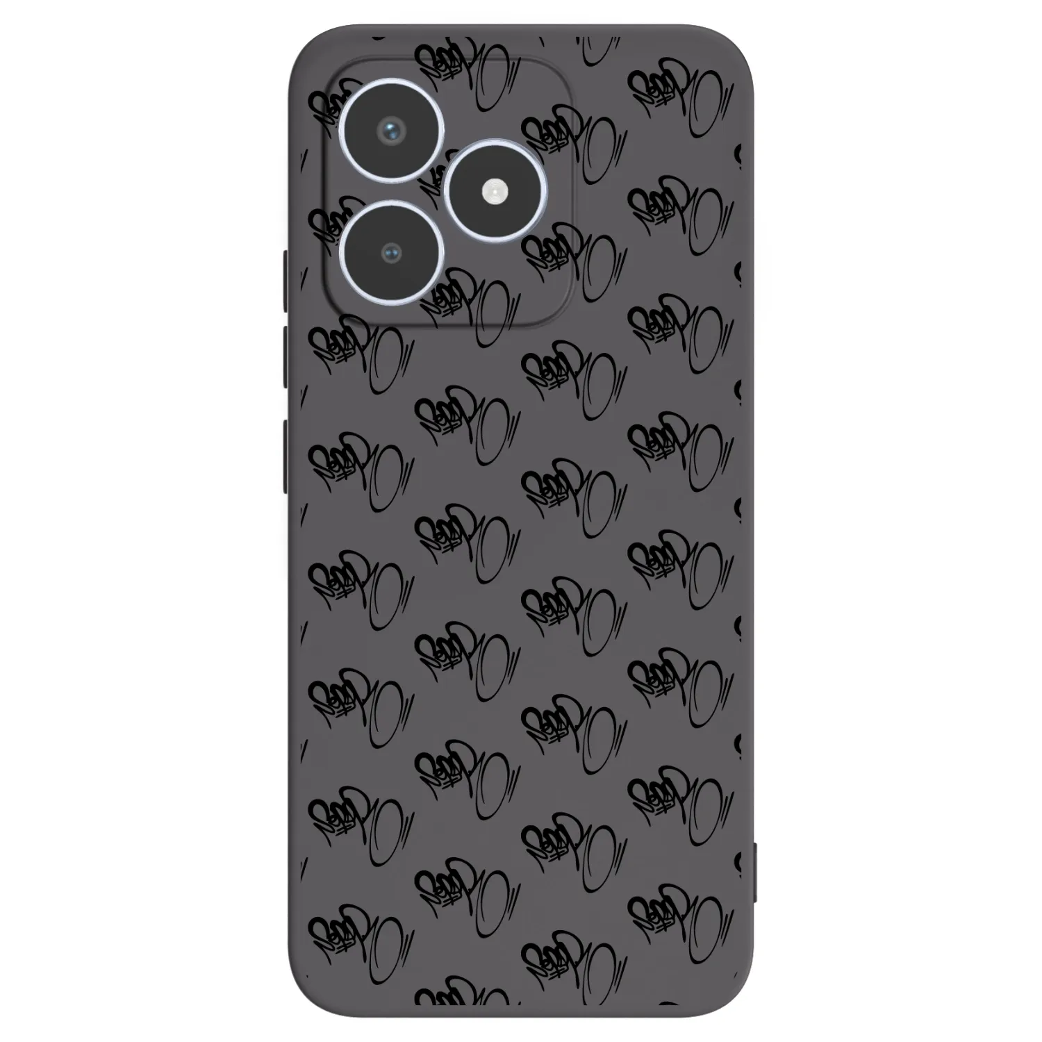 Picasee silikonový černý obal pro Realme C53 - Separ - Black On Black 1