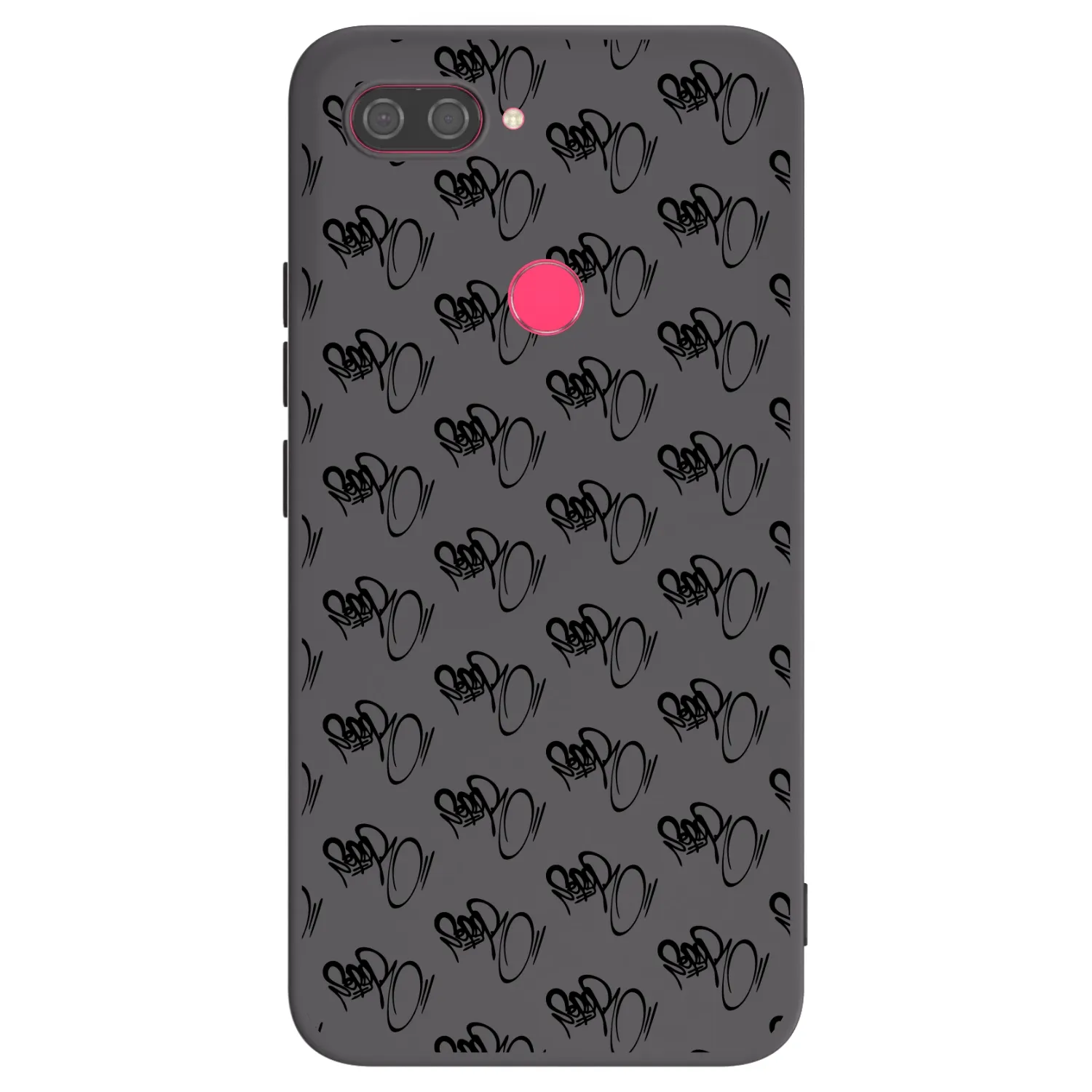 Picasee silikonový černý obal pro Xiaomi Mi 8 Lite - Separ - Black On Black 1