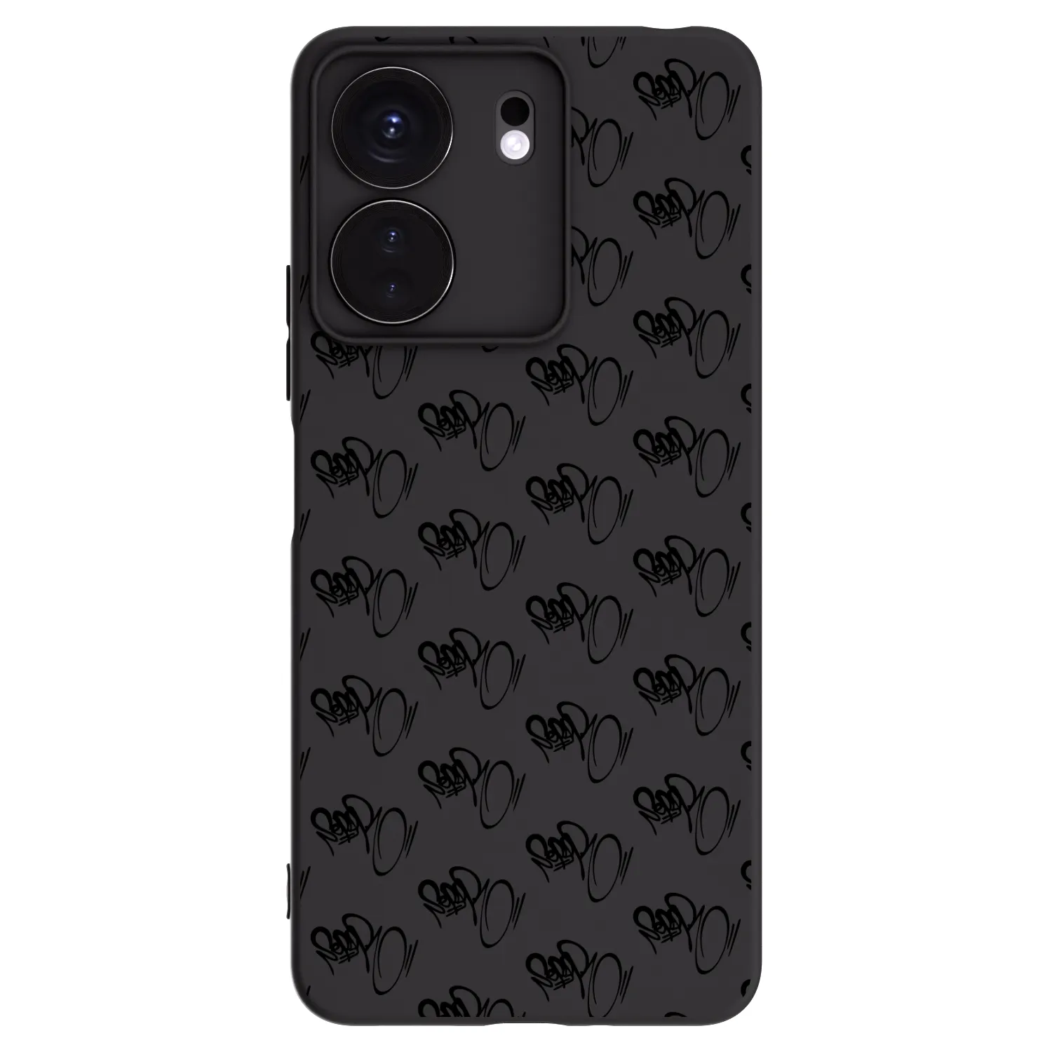 Picasee silikonový černý obal pro Xiaomi Redmi 13C 4G - Separ - Black On Black 1