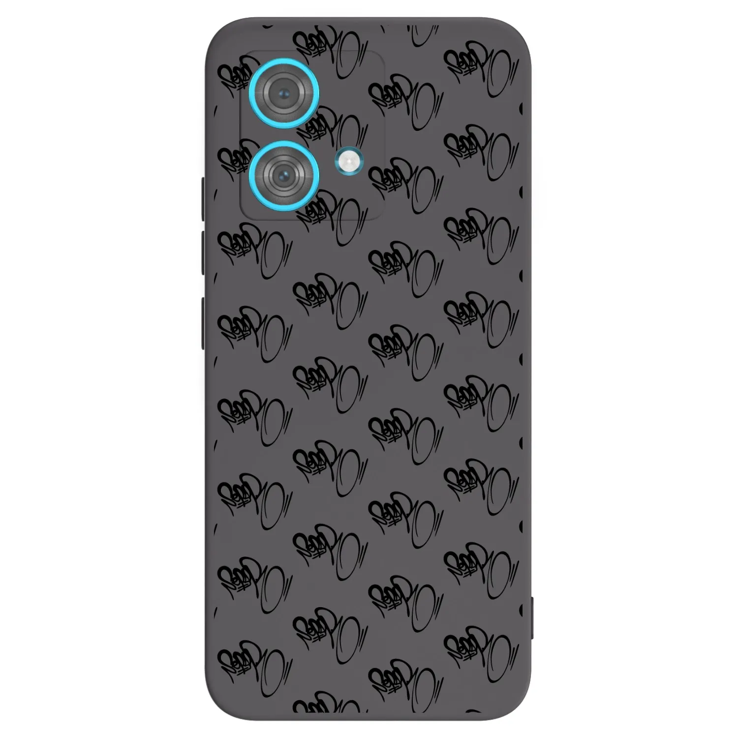 Picasee silikonový černý obal pro Motorola Edge 40 Neo - Separ - Black On Black 1
