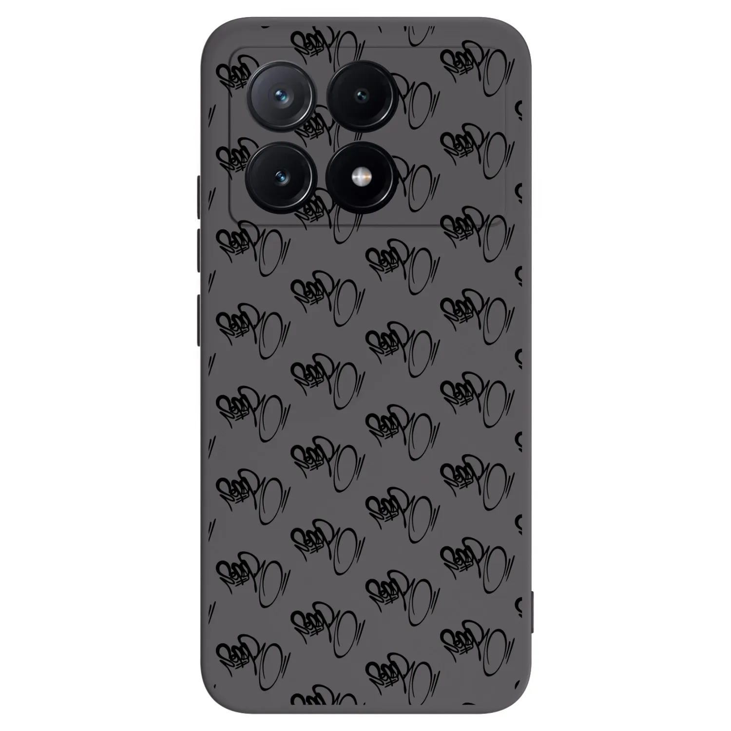 Picasee silikonový černý obal pro Xiaomi Poco X6 Pro - Separ - Black On Black 1