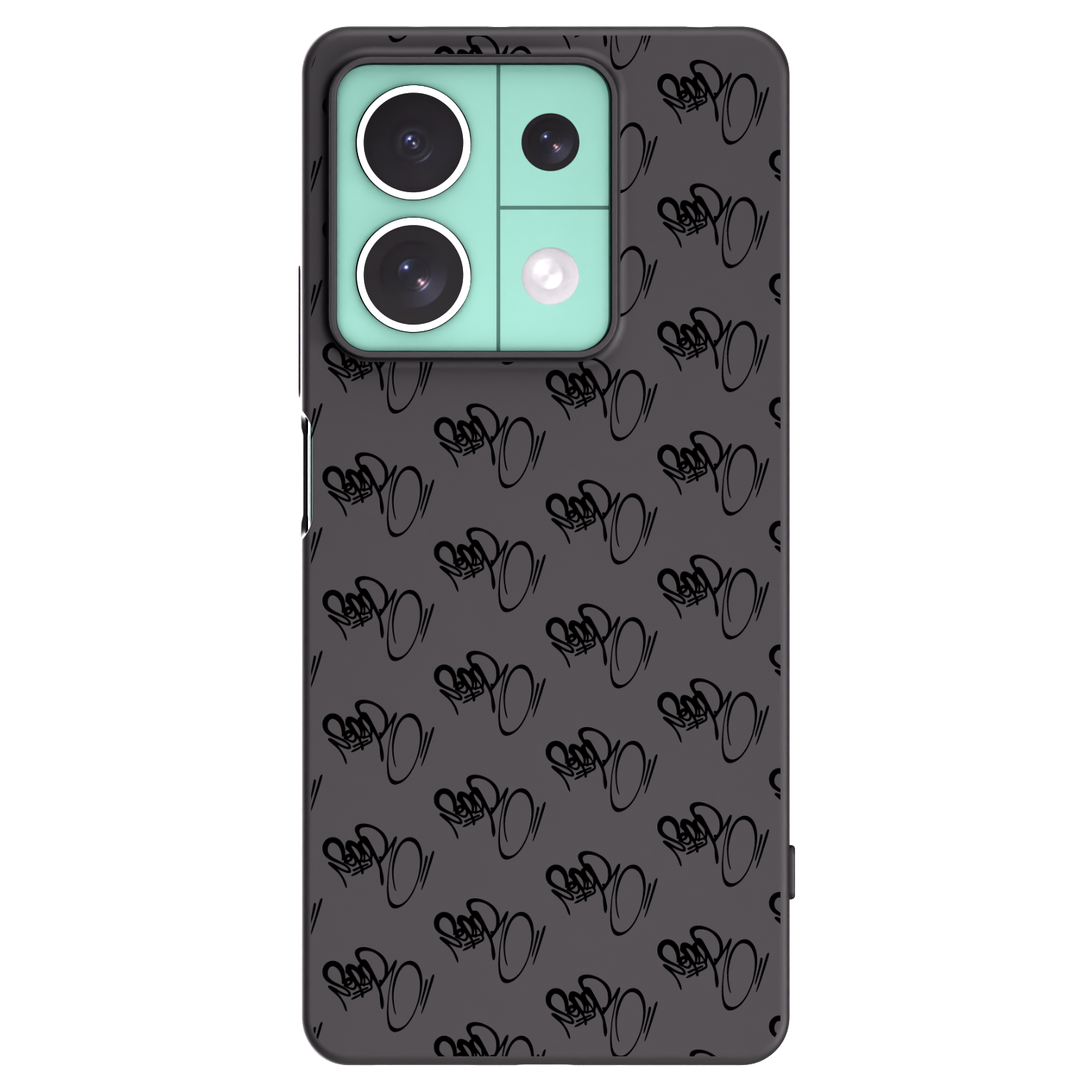 Picasee silikonový černý obal pro Xiaomi Redmi Note 13 5G - Separ - Black On Black 1