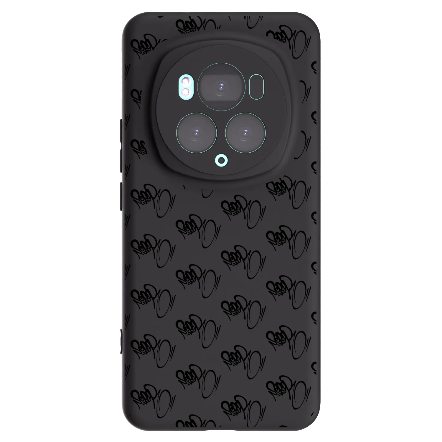 Picasee silikonový černý obal pro Honor Magic6 Pro - Separ - Black On Black 1