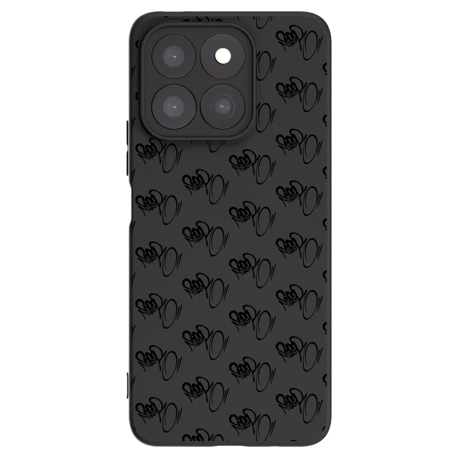 Picasee silikonový černý obal pro Honor X8b - Separ - Black On Black 1