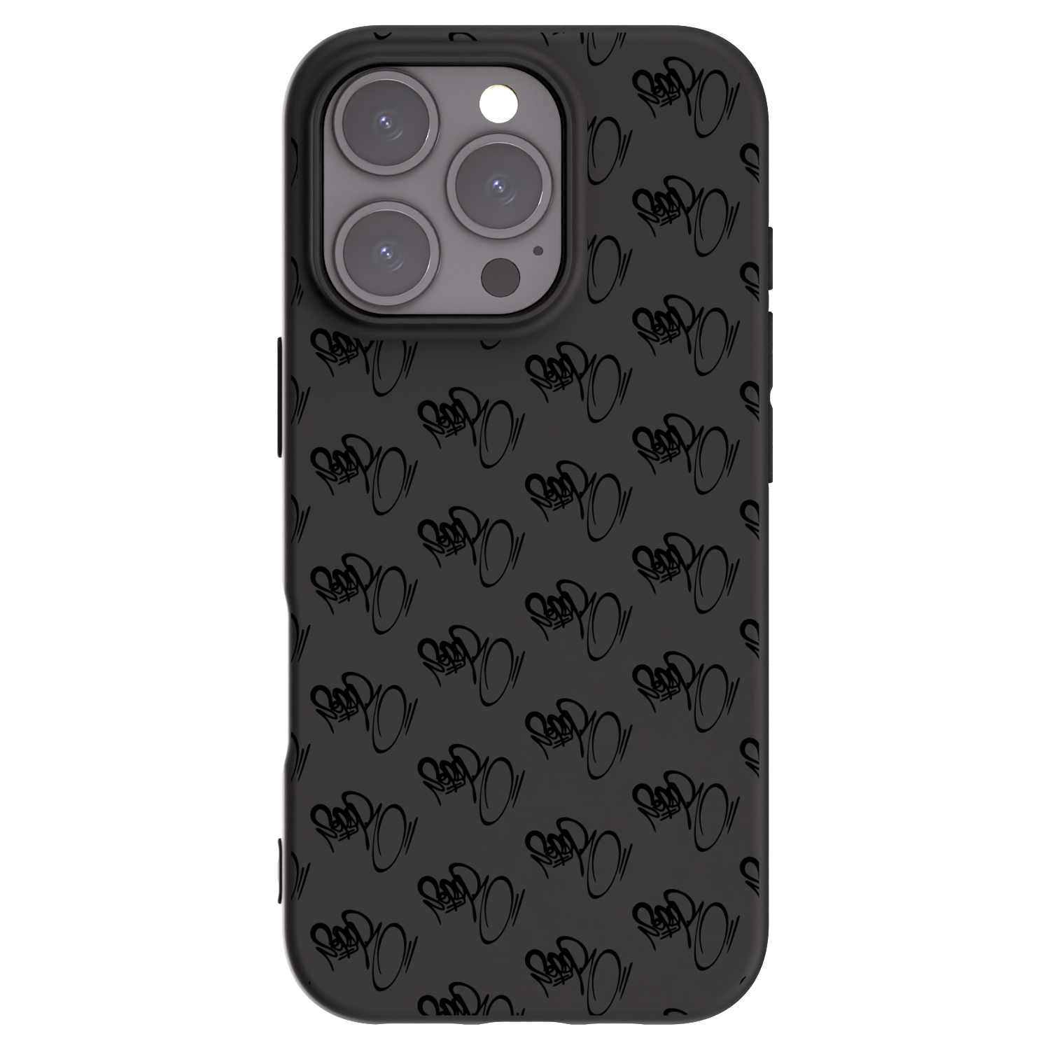 Picasee silikonový černý obal pro Apple iPhone 16 Pro - Separ - Black On Black 1