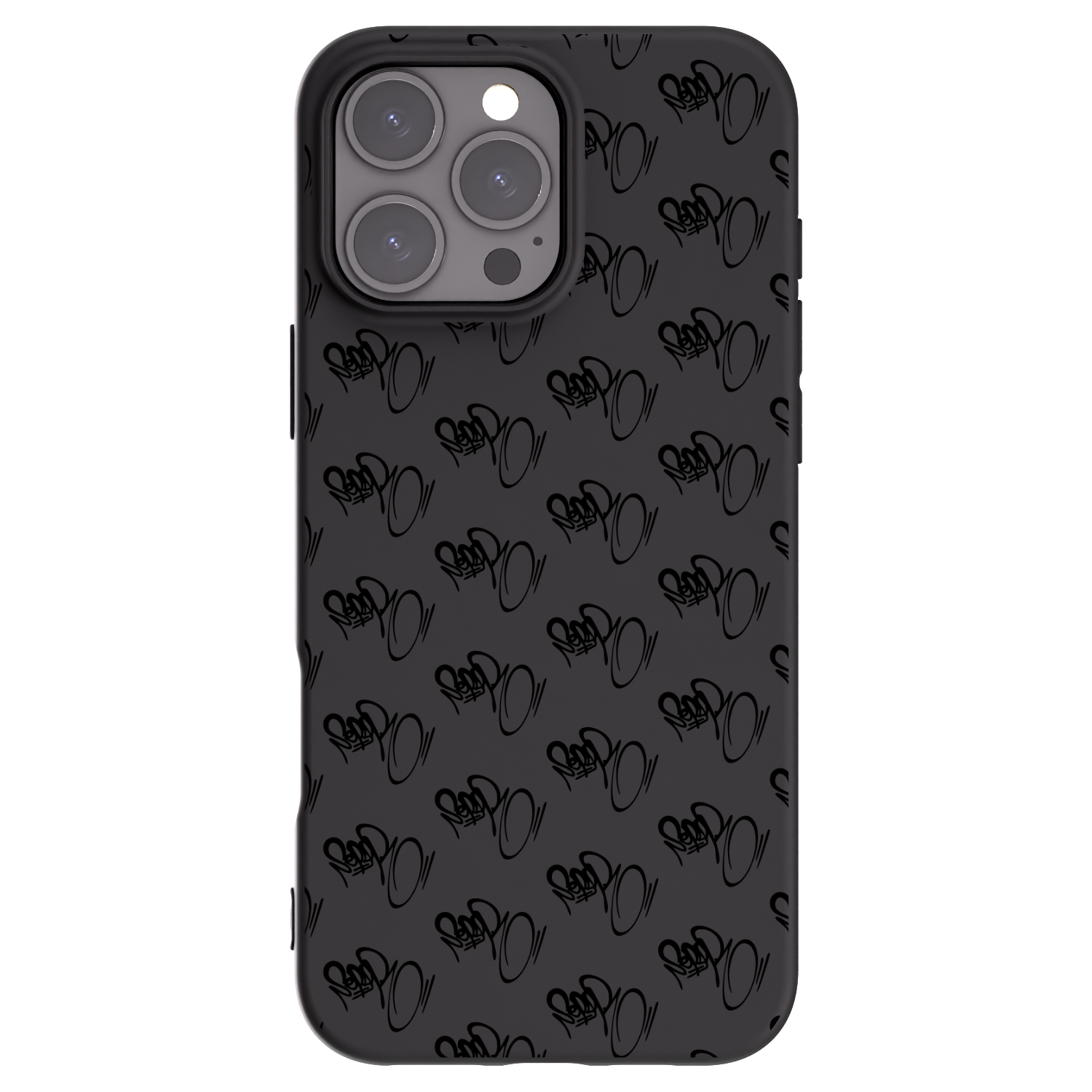 Picasee silikonový černý obal pro Apple iPhone 16 Pro Max - Separ - Black On Black 1