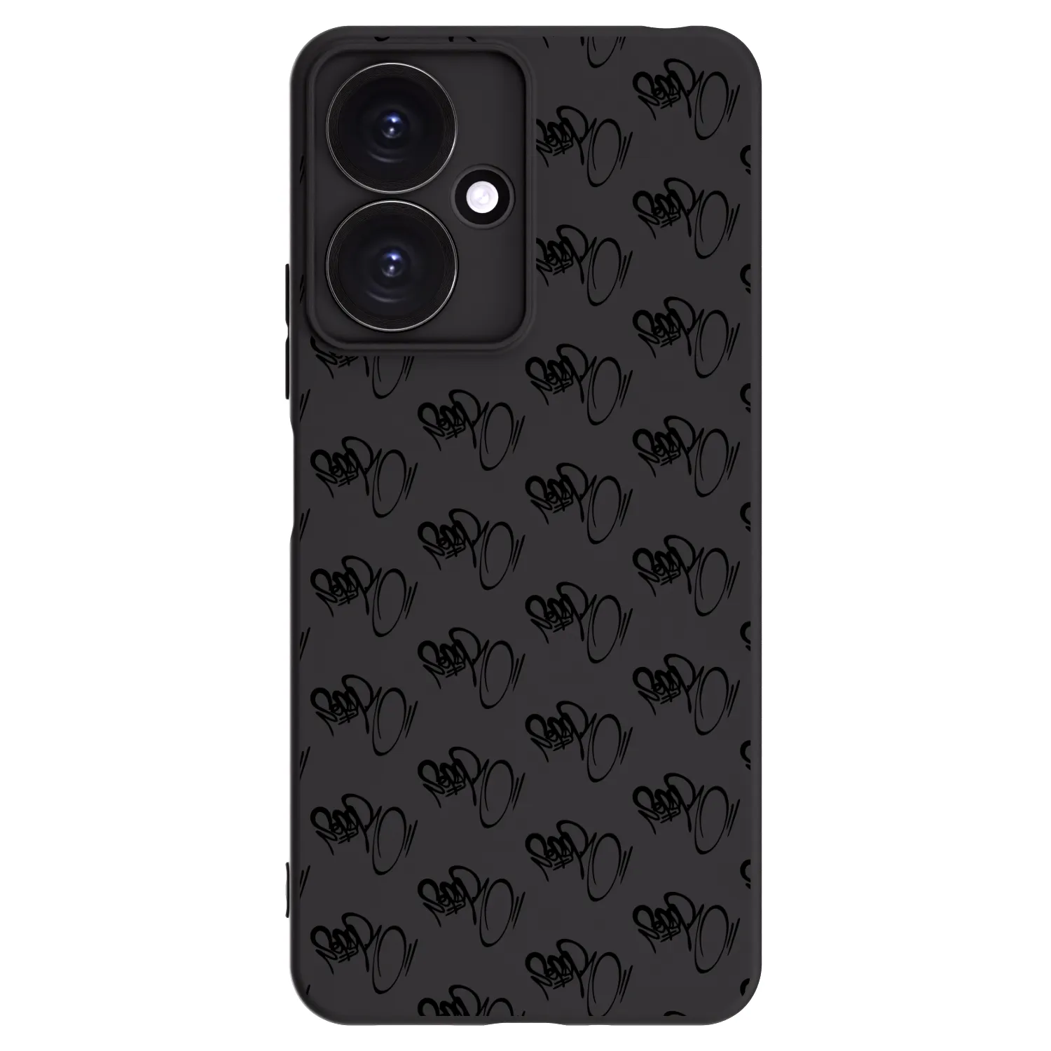 Picasee silikonový černý obal pro Xiaomi Redmi 13C 5G - Separ - Black On Black 1