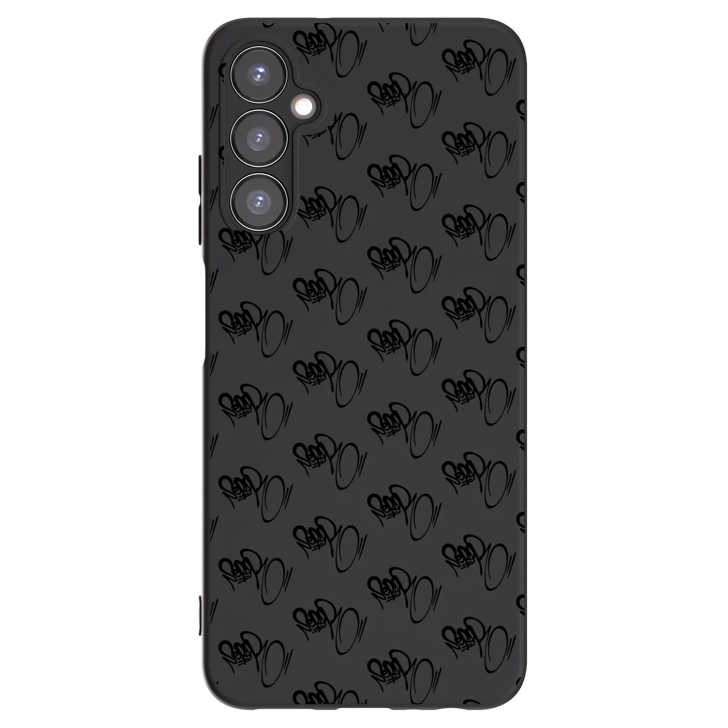 Picasee silikonový černý obal pro Samsung Galaxy A05s A057G - Separ - Black On Black 1