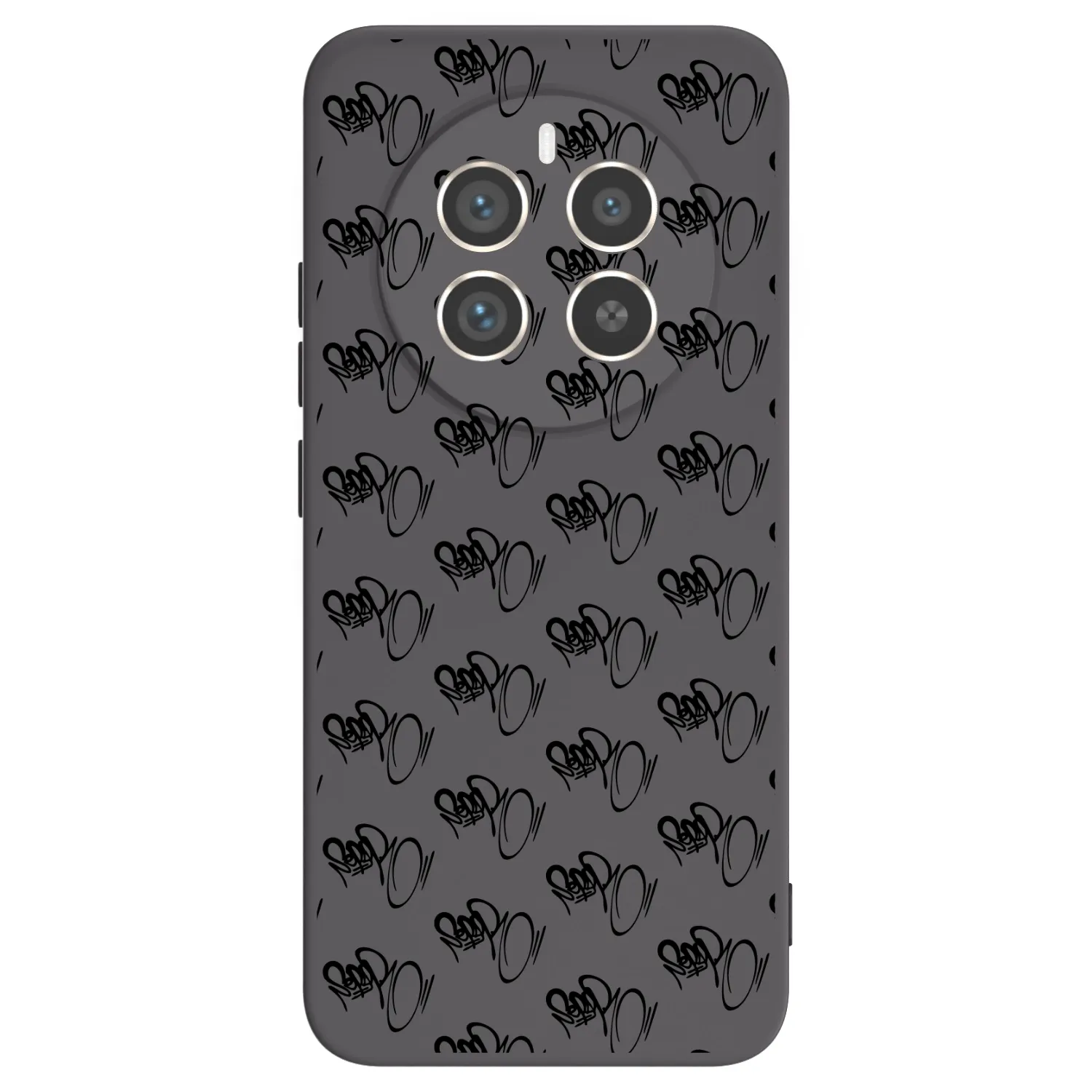Picasee silikonový černý obal pro Realme 12 Pro 5G - Separ - Black On Black 1