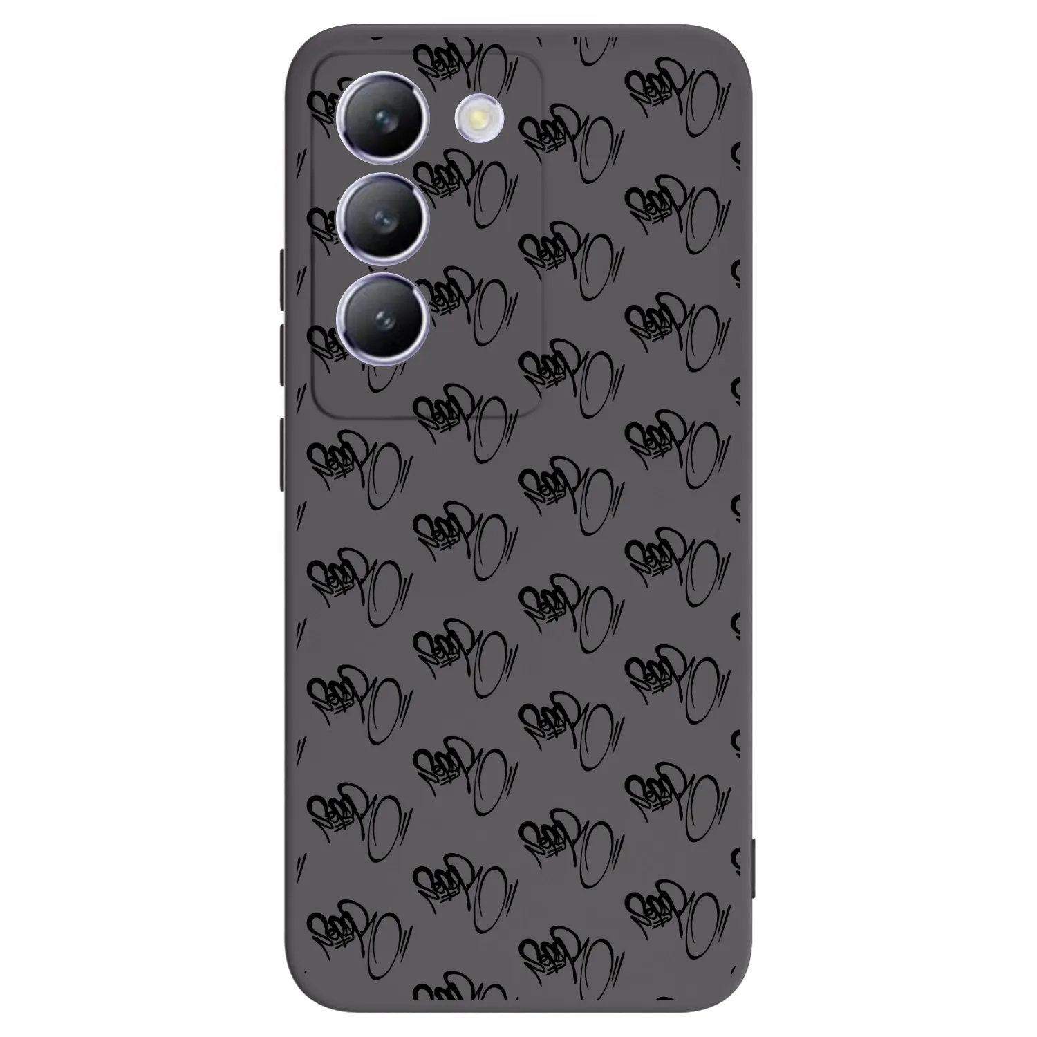 Picasee silikonový černý obal pro Vivo V40 SE 5G - Separ - Black On Black 1