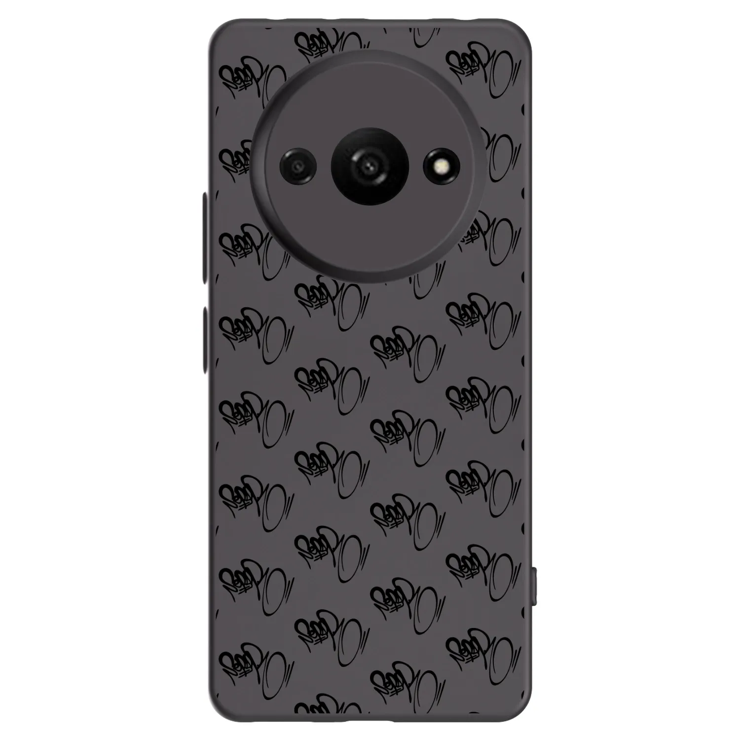 Picasee silikonový černý obal pro Xiaomi Redmi A3 - Separ - Black On Black 1