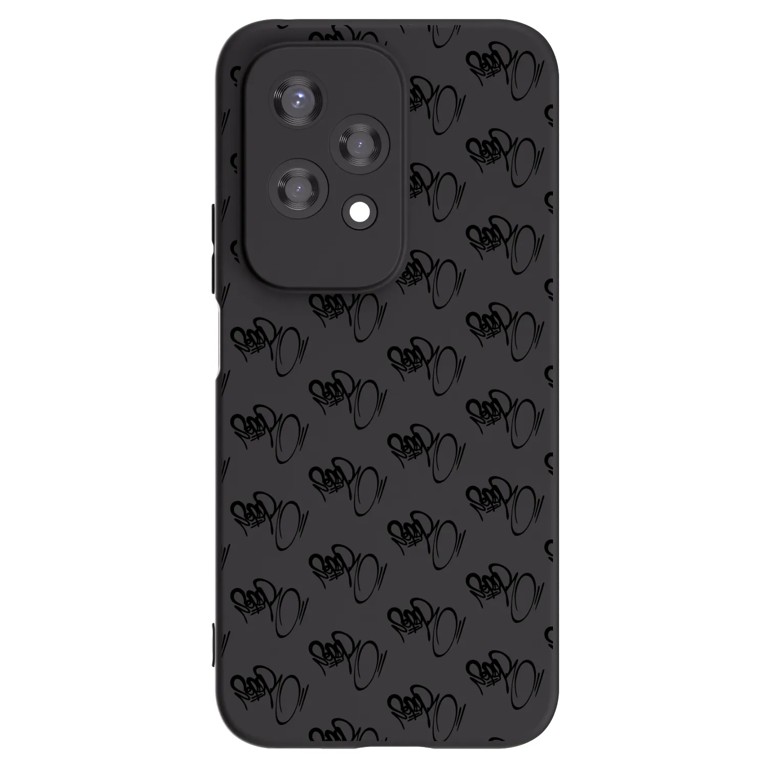 Picasee silikonový černý obal pro Honor 200 Lite - Separ - Black On Black 1