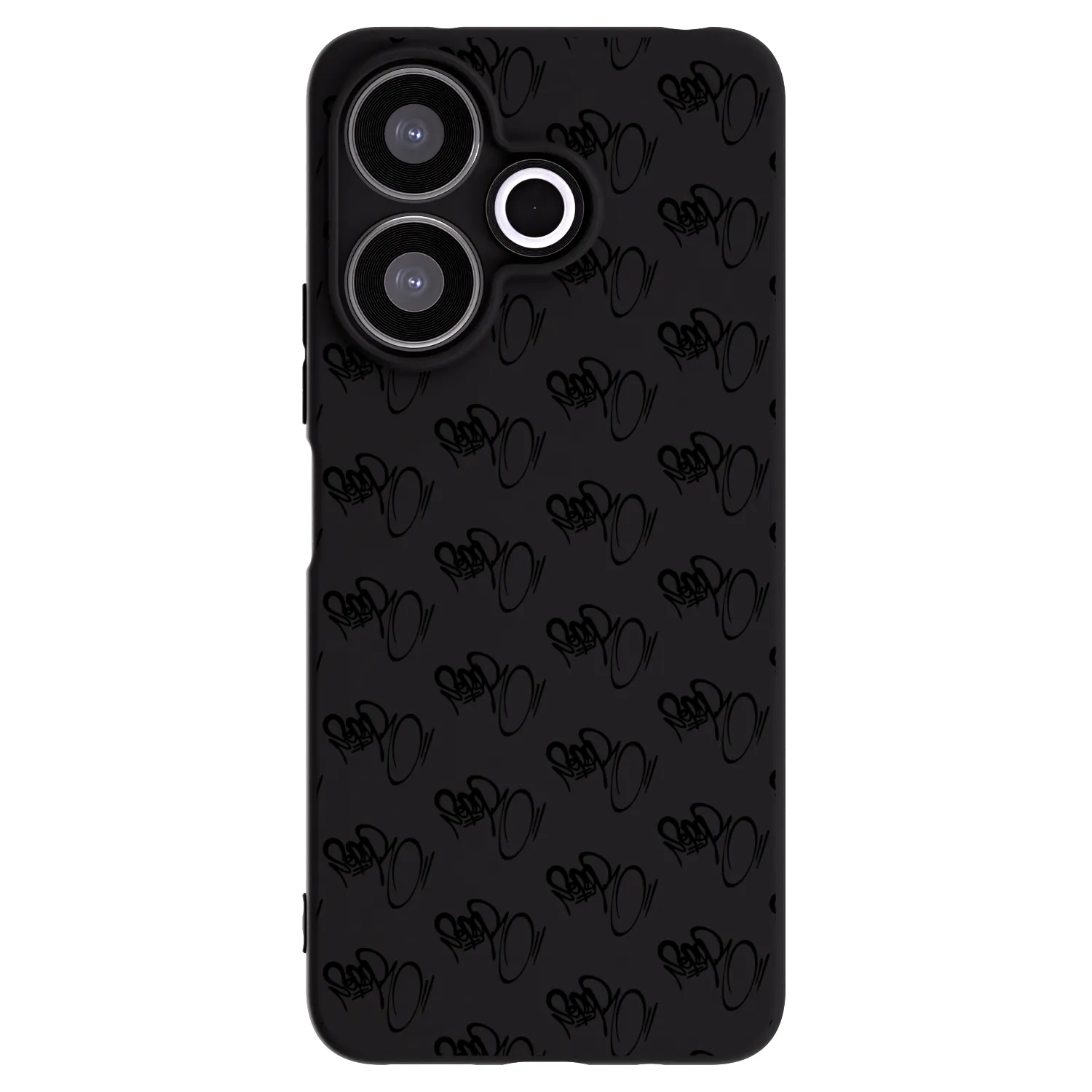 Picasee silikonový černý obal pro Xiaomi Redmi 13 4G - Separ - Black On Black 1