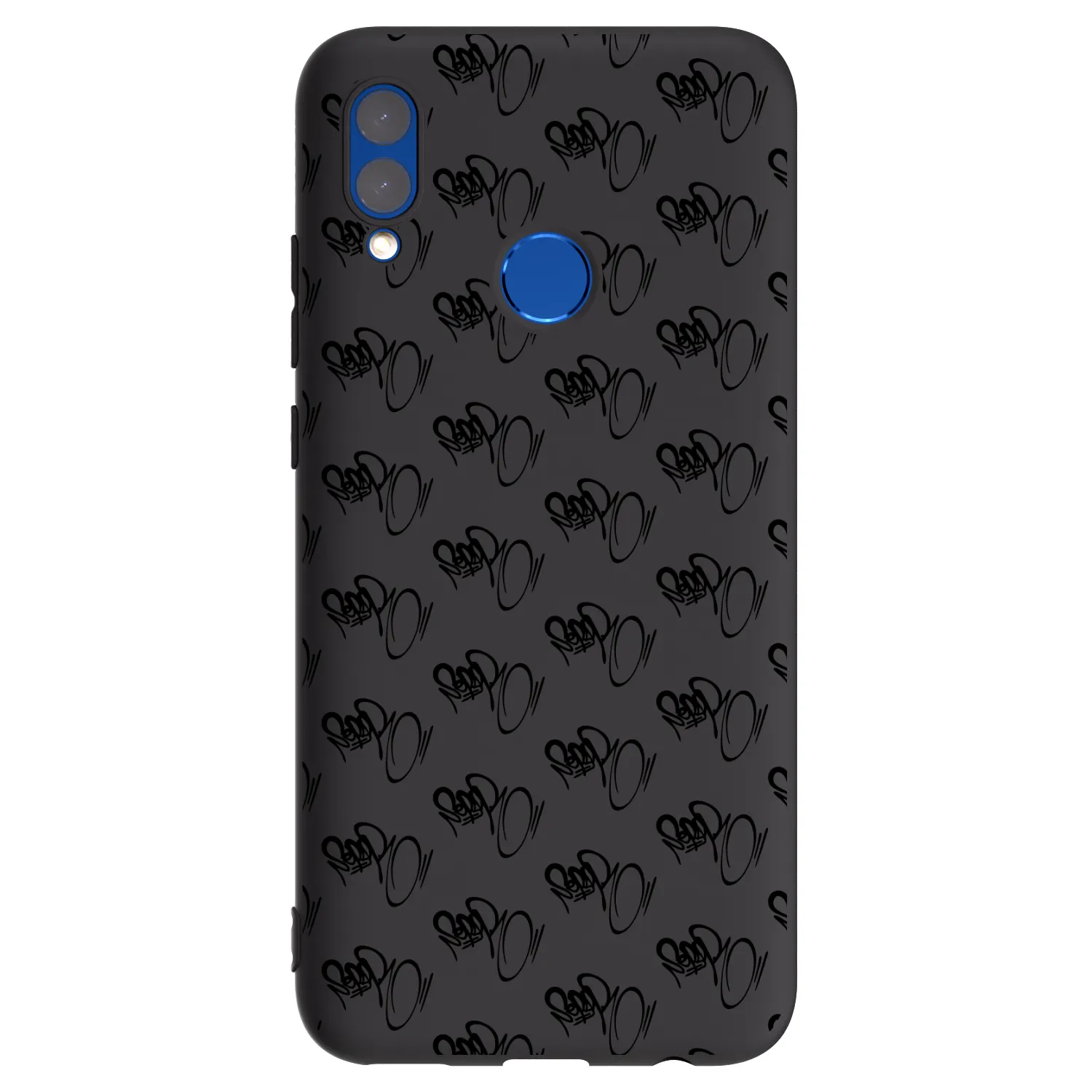 Picasee silikonový černý obal pro Huawei P Smart 2019 - Separ - Black On Black 1