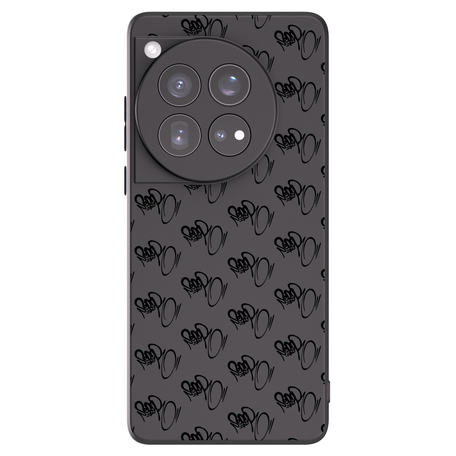 Picasee silikonový černý obal pro OnePlus 12 5G - Separ - Black On Black 1