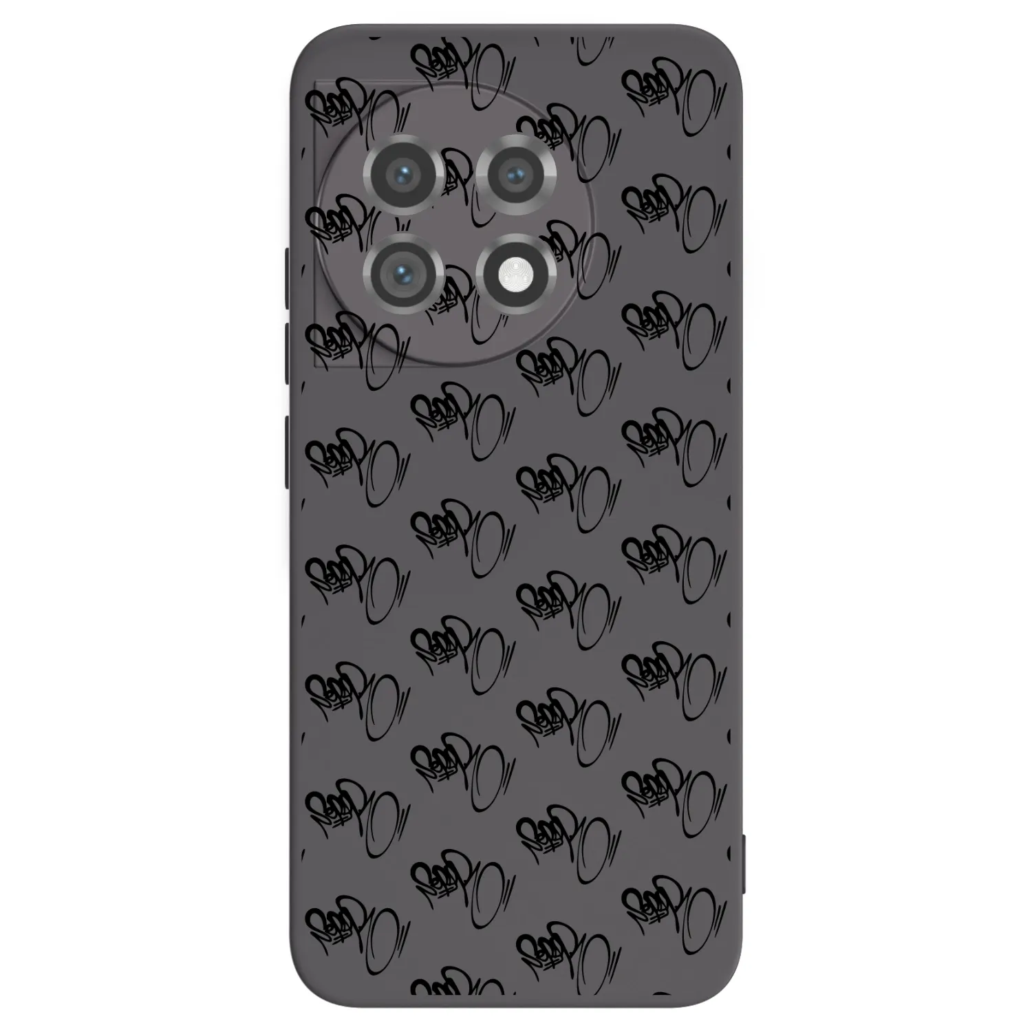 Picasee silikonový černý obal pro OnePlus 11 5G - Separ - Black On Black 1