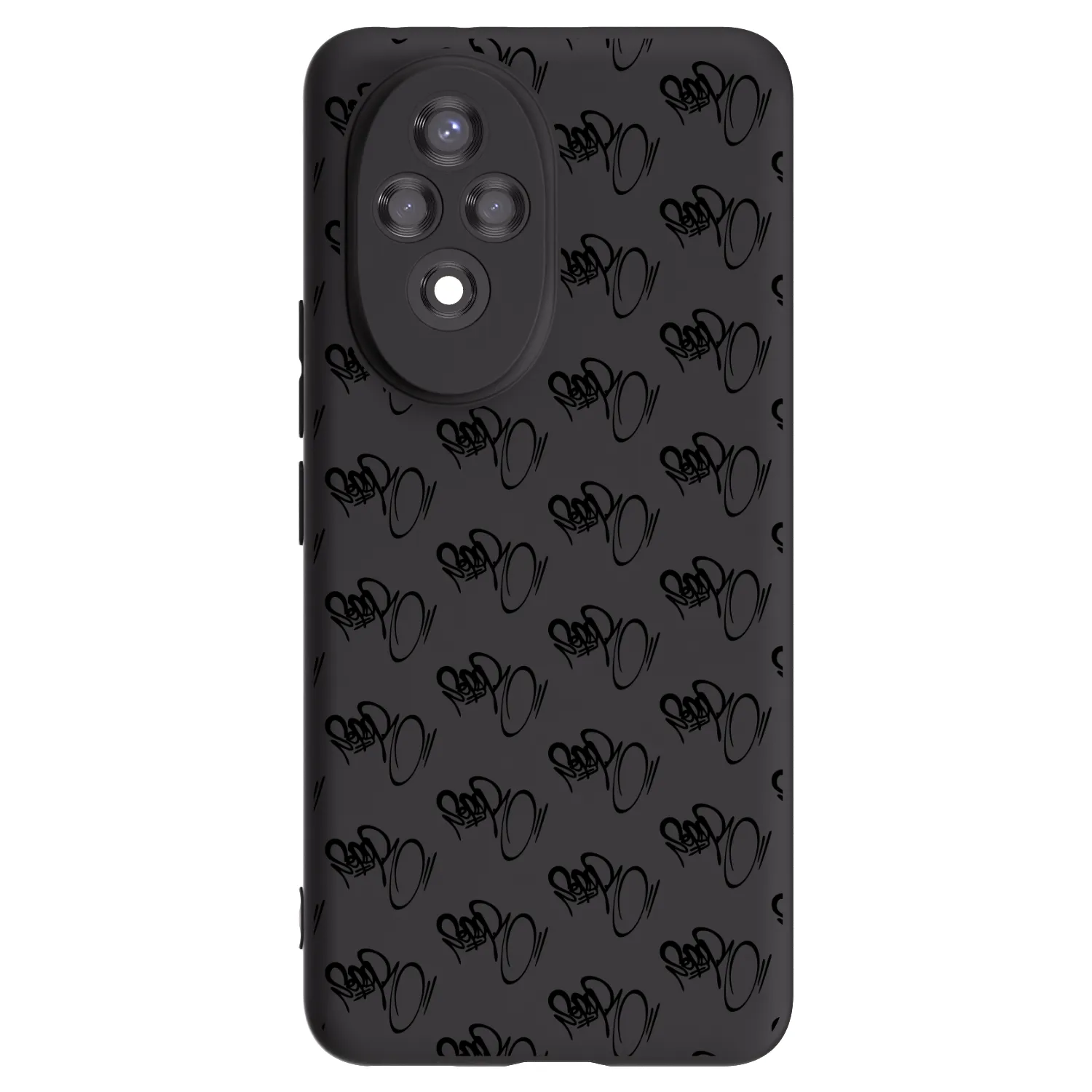 Picasee silikonový černý obal pro Honor 200 Pro 5G - Separ - Black On Black 1