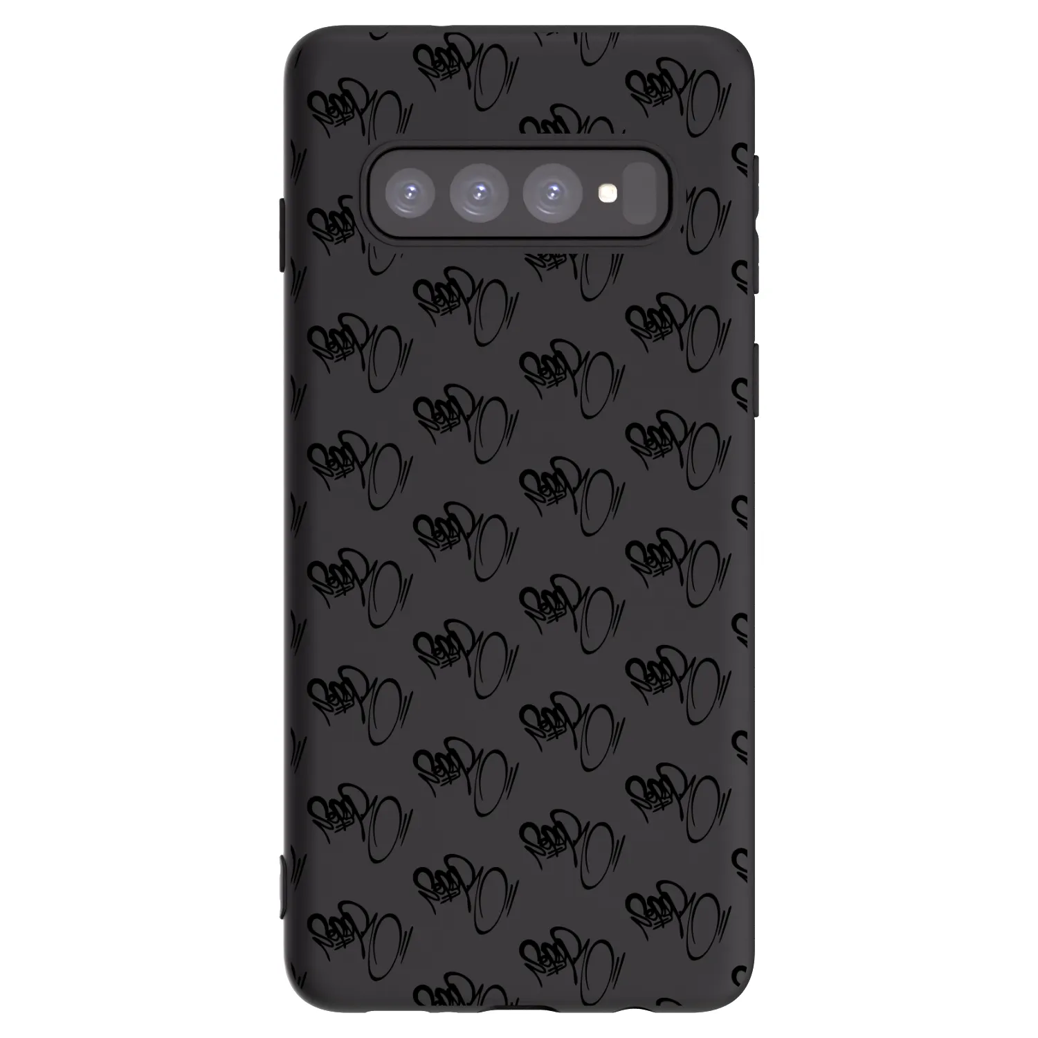 Picasee silikonový černý obal pro Samsung Galaxy S10 G973 - Separ - Black On Black 1
