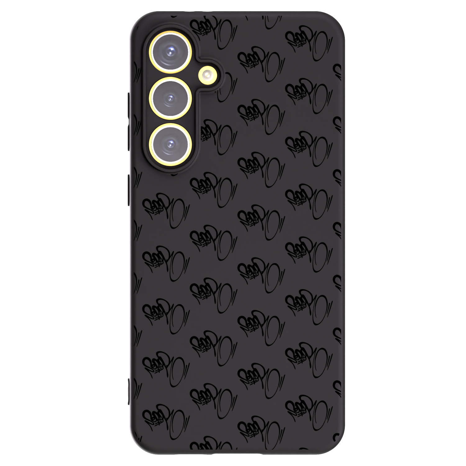 Picasee silikonový černý obal pro Samsung Galaxy S24 FE S721B - Separ - Black On Black 1
