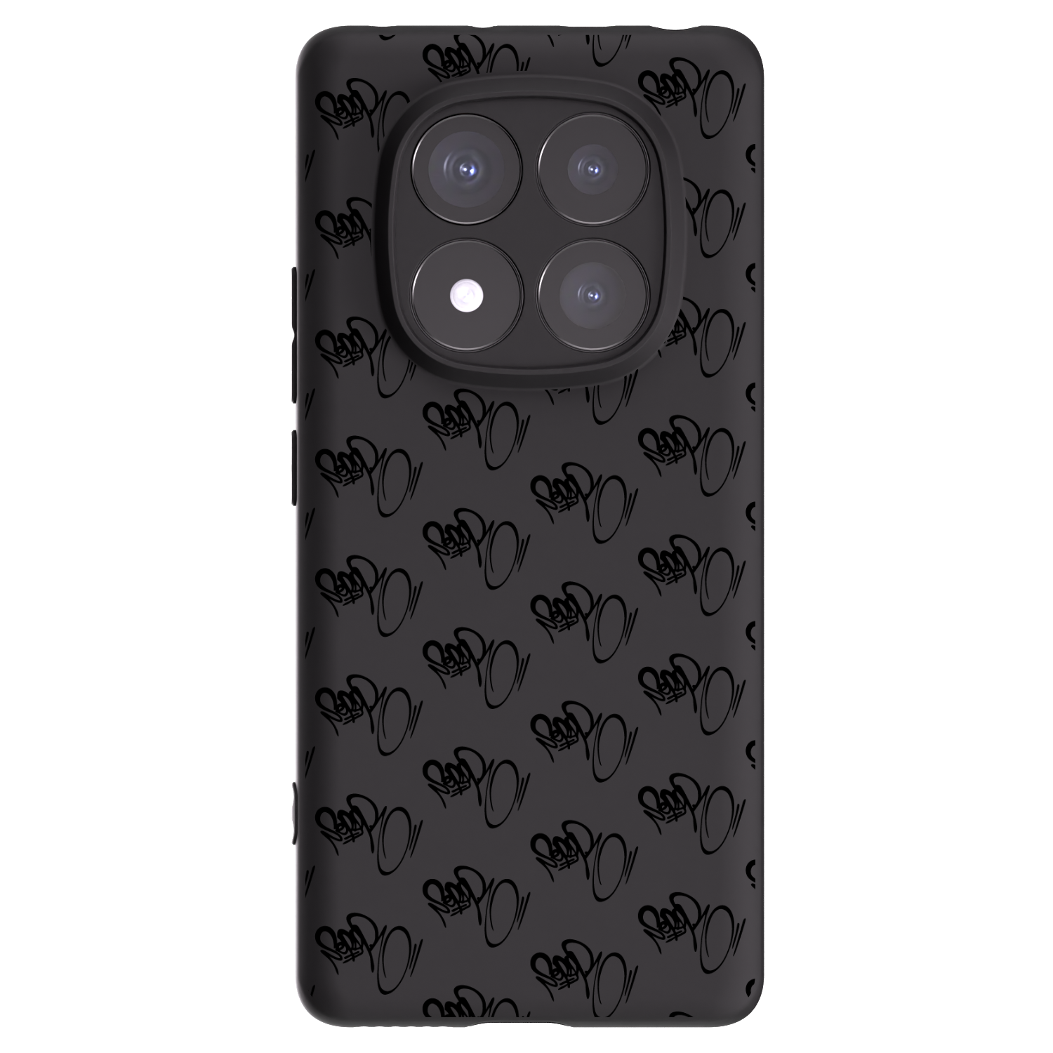 Picasee silikonový černý obal pro Xiaomi Redmi Note 14 Pro 5G - Separ - Black On Black 1
