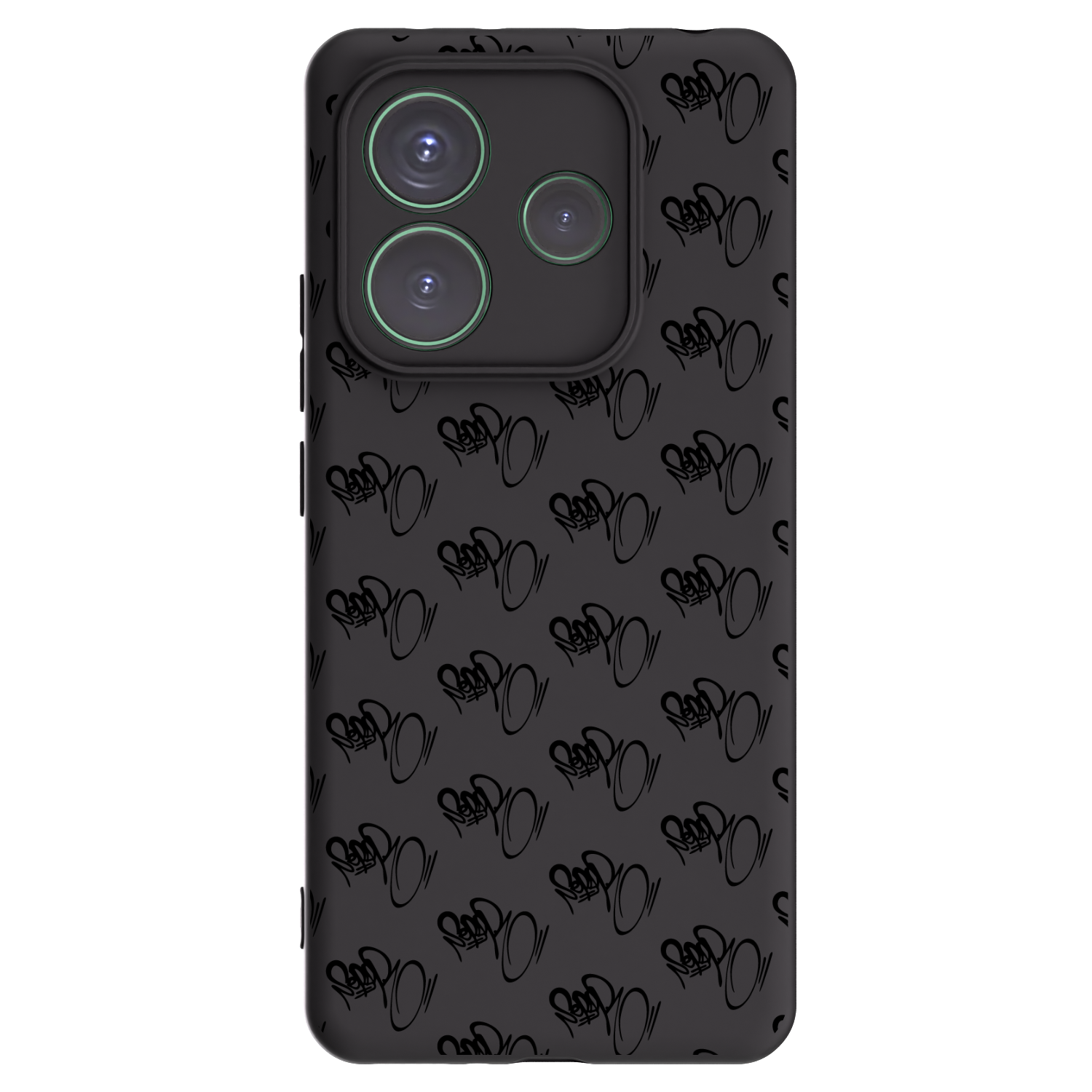 Picasee silikonový černý obal pro Xiaomi Redmi Note 14 5G - Separ - Black On Black 1
