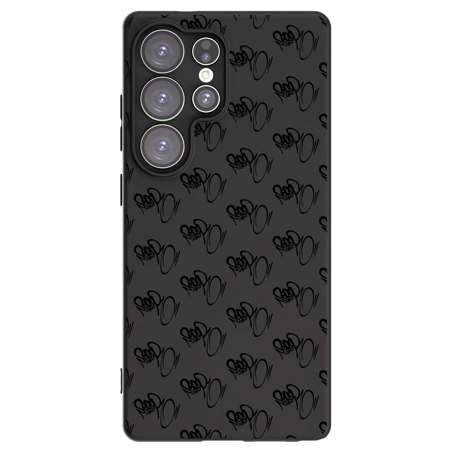 Picasee silikonový černý obal pro Samsung Galaxy S25 Ultra 5G - Separ - Black On Black 1